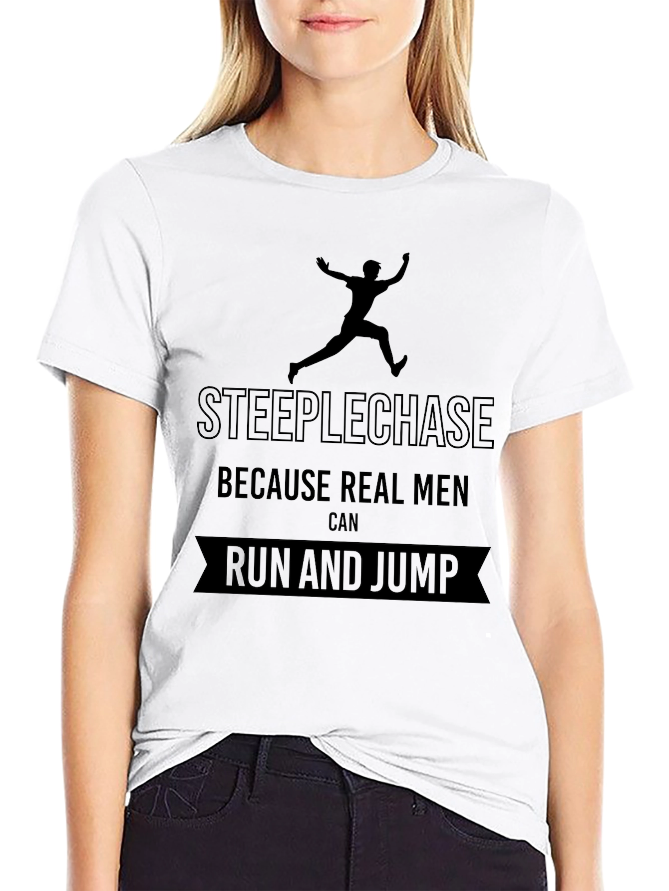 Steeplechase Real Men Run and Jump T-Shirt