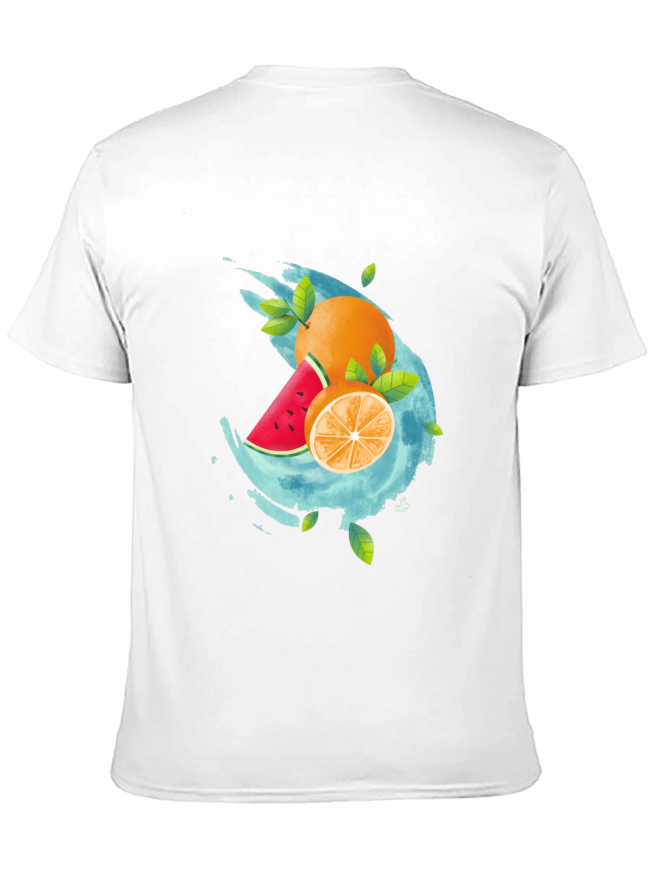 Fresh Fruit Graphic Black T-Shirt