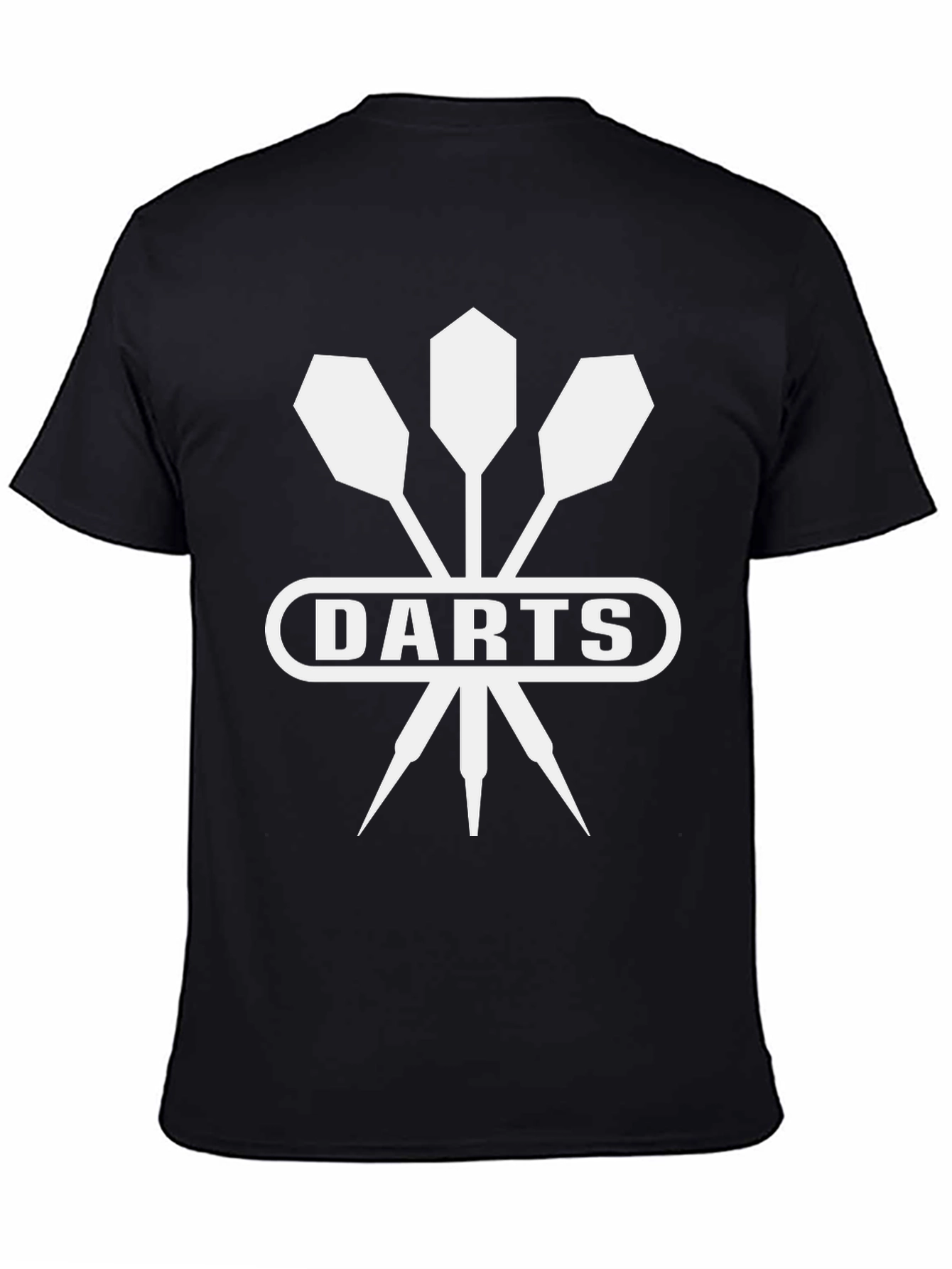 Darts Graphic T-Shirt - Black Cotton Tee