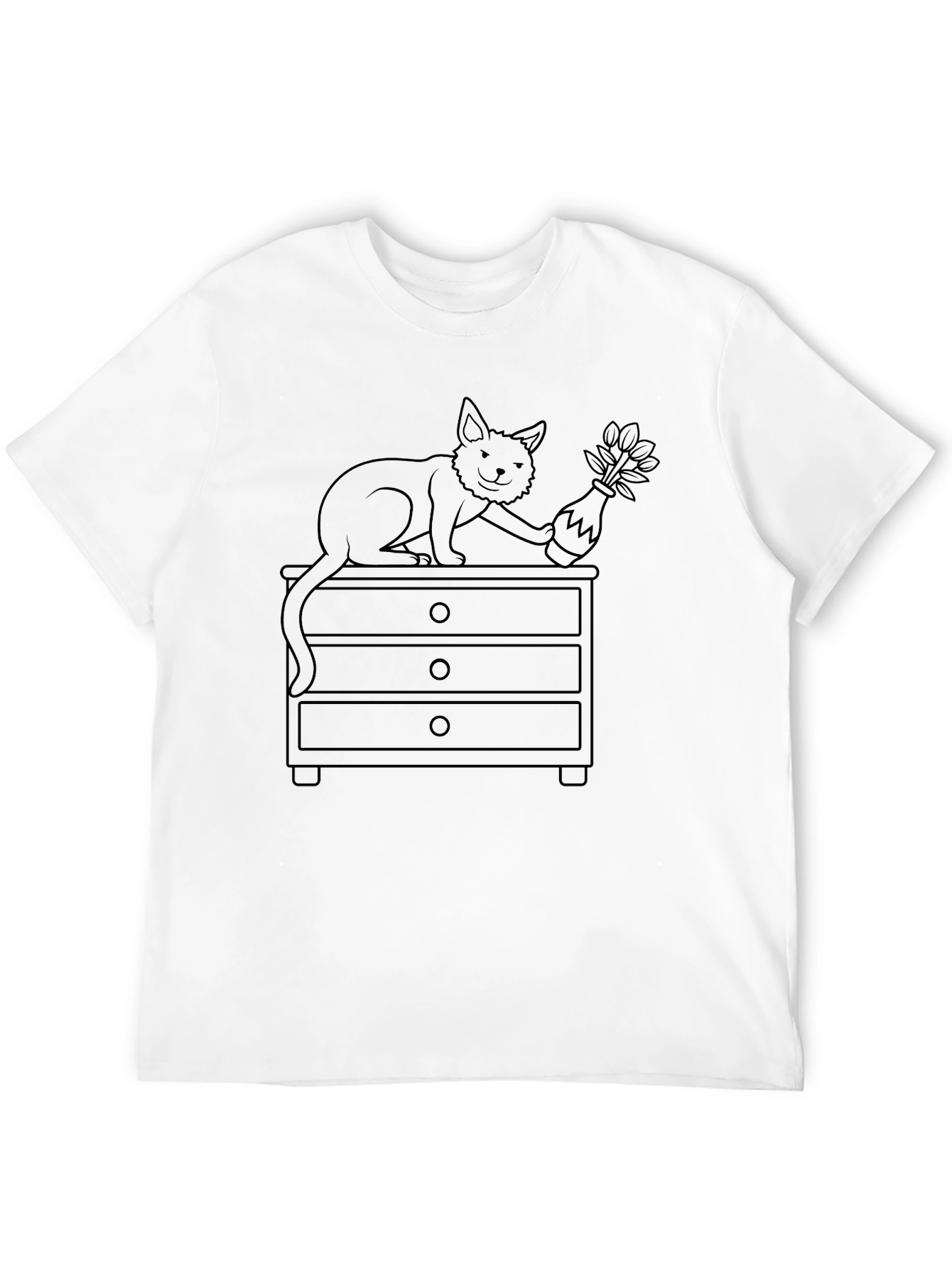 Cat and Vase T-Shirt