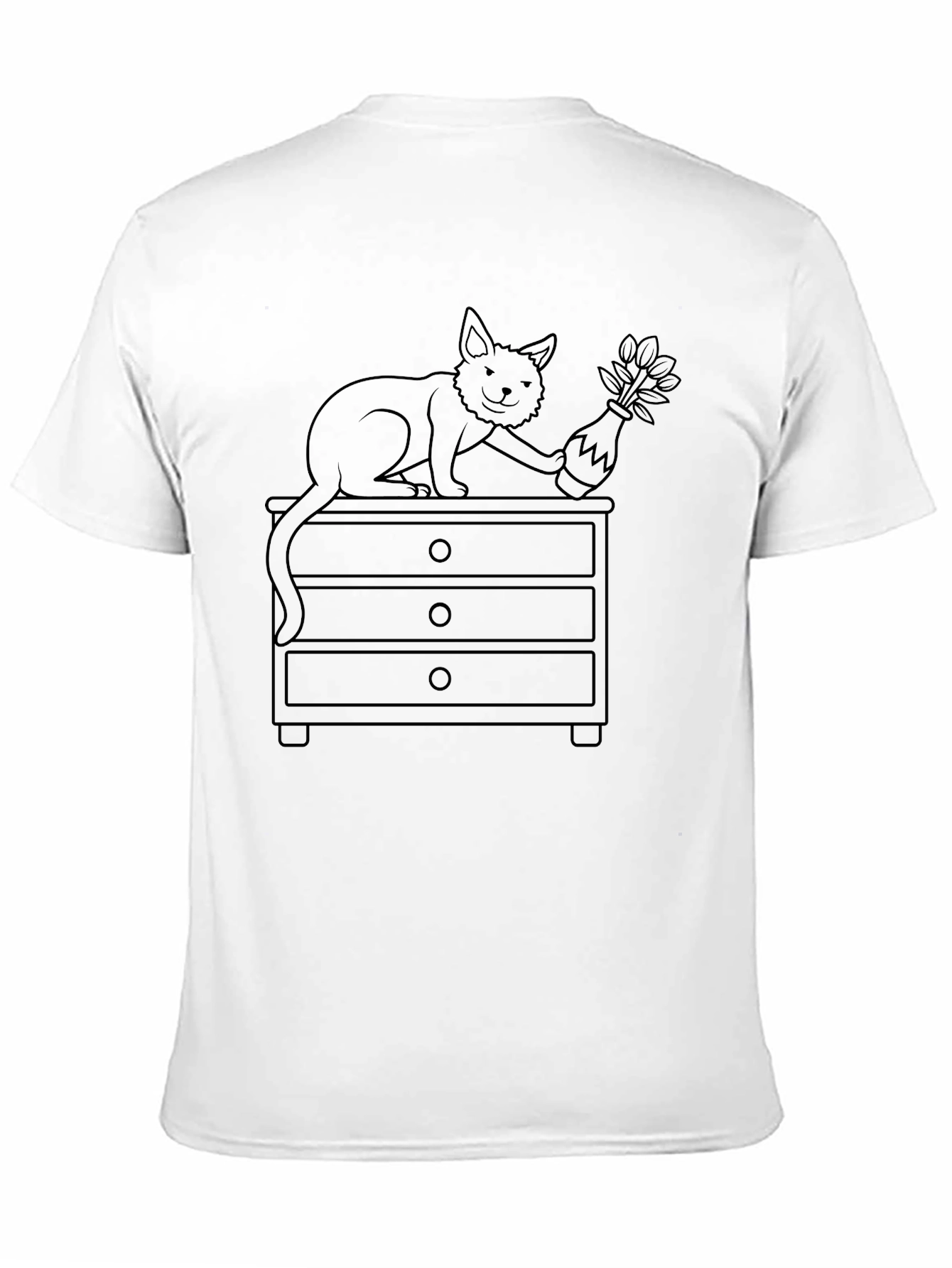 Cat and Vase T-Shirt