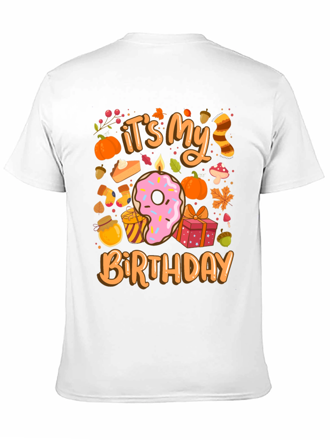 Its My Birthday Fall Themed T-Shirt
