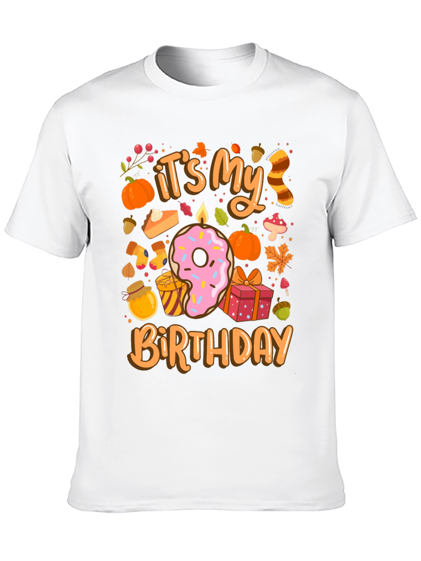 Its My Birthday Fall Themed T-Shirt