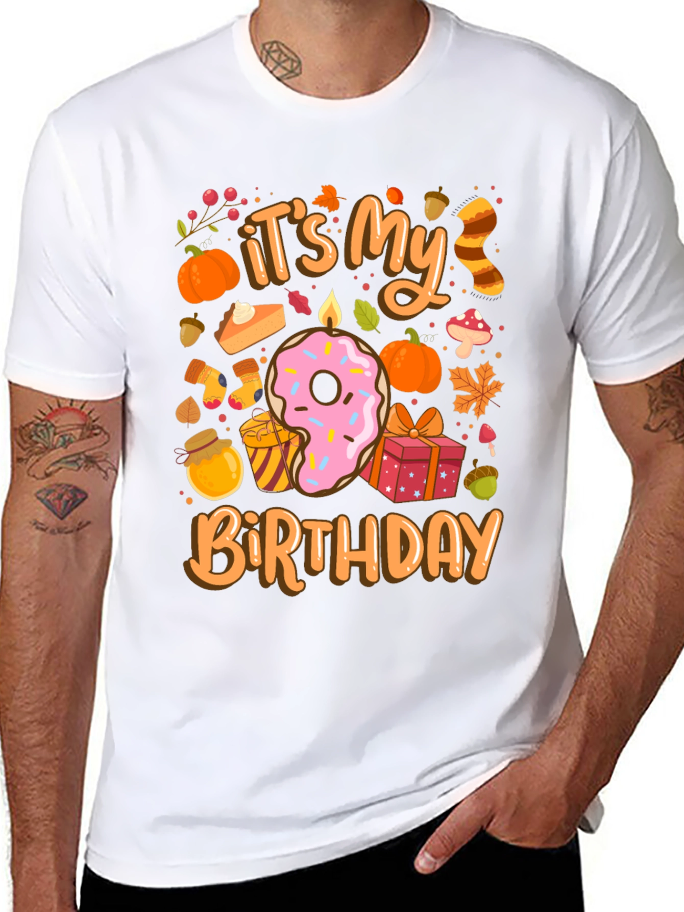 Its My Birthday Fall Themed T-Shirt