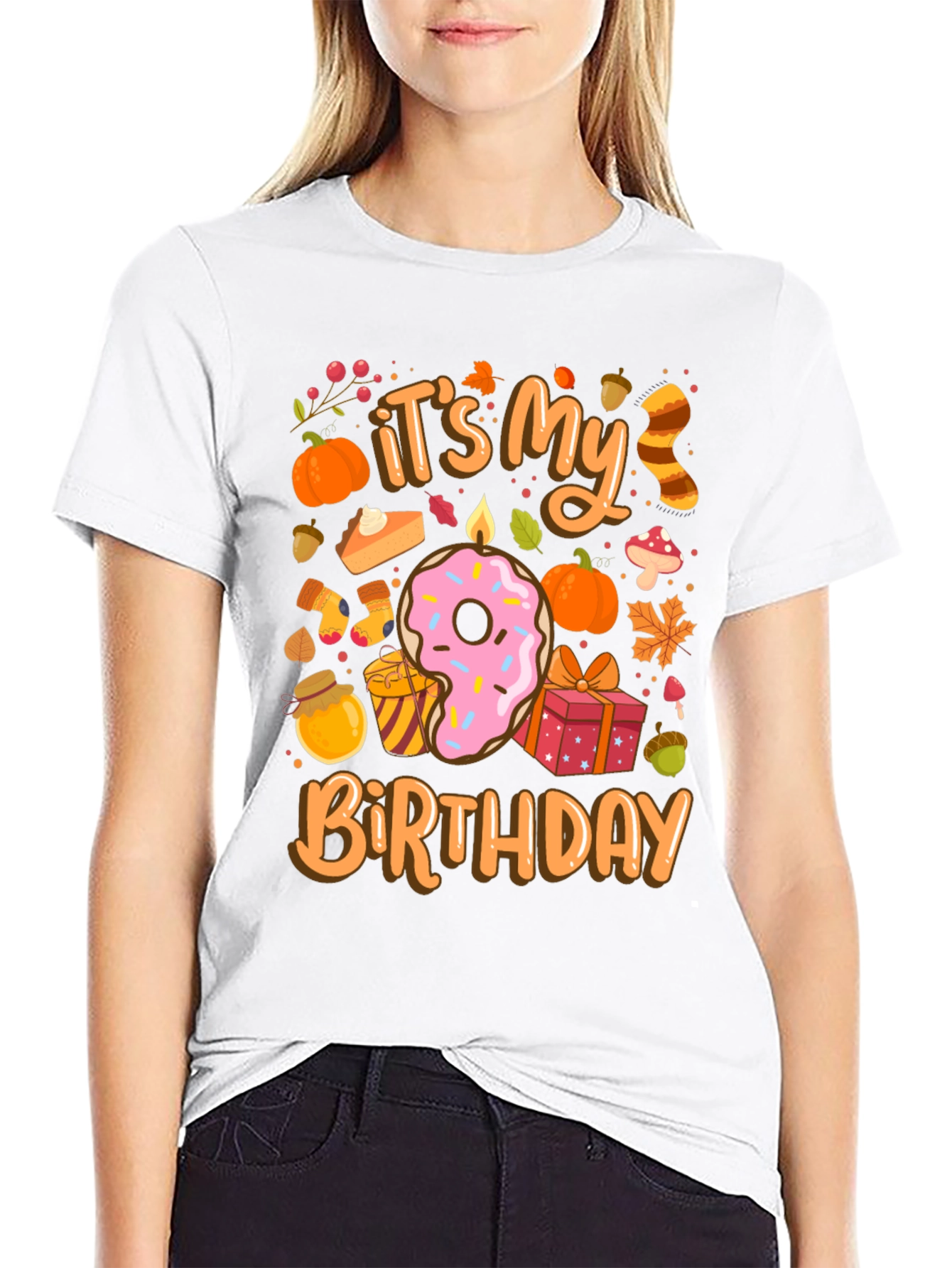 Its My Birthday Fall Themed T-Shirt