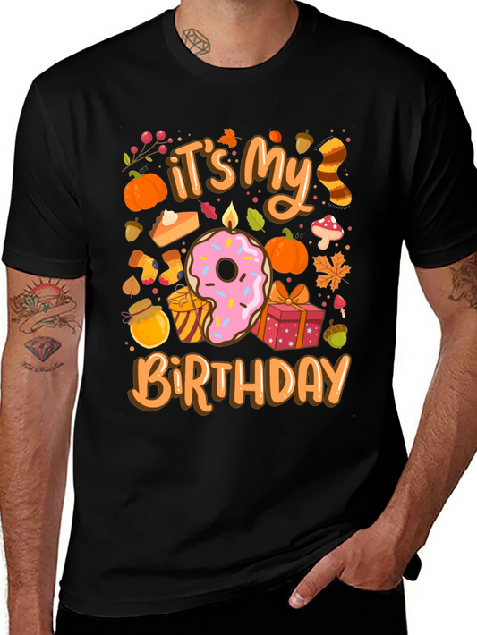 Its My Birthday Fall Themed T-Shirt