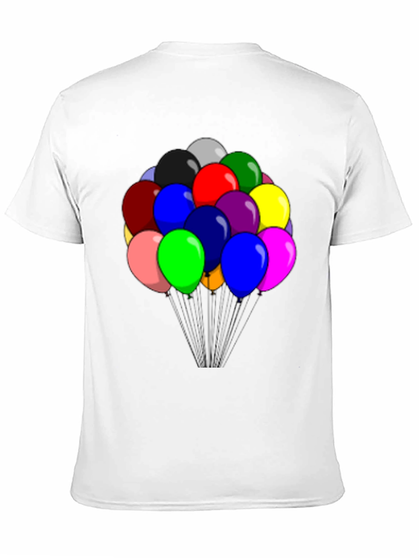 Balloon Graphic Tee - Black Cotton Comfort