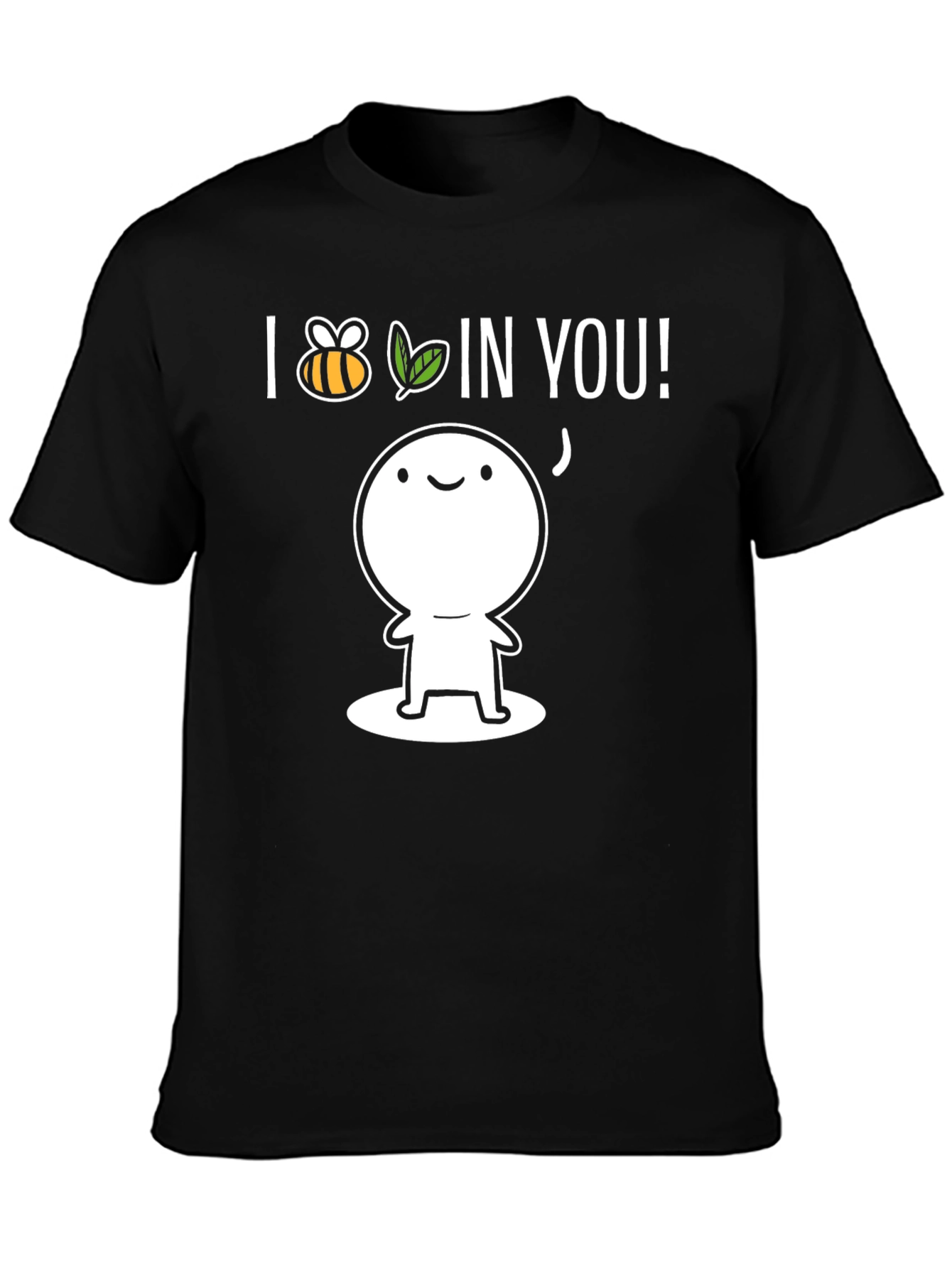 I Bee-lieve in You Black Graphic T-Shirt