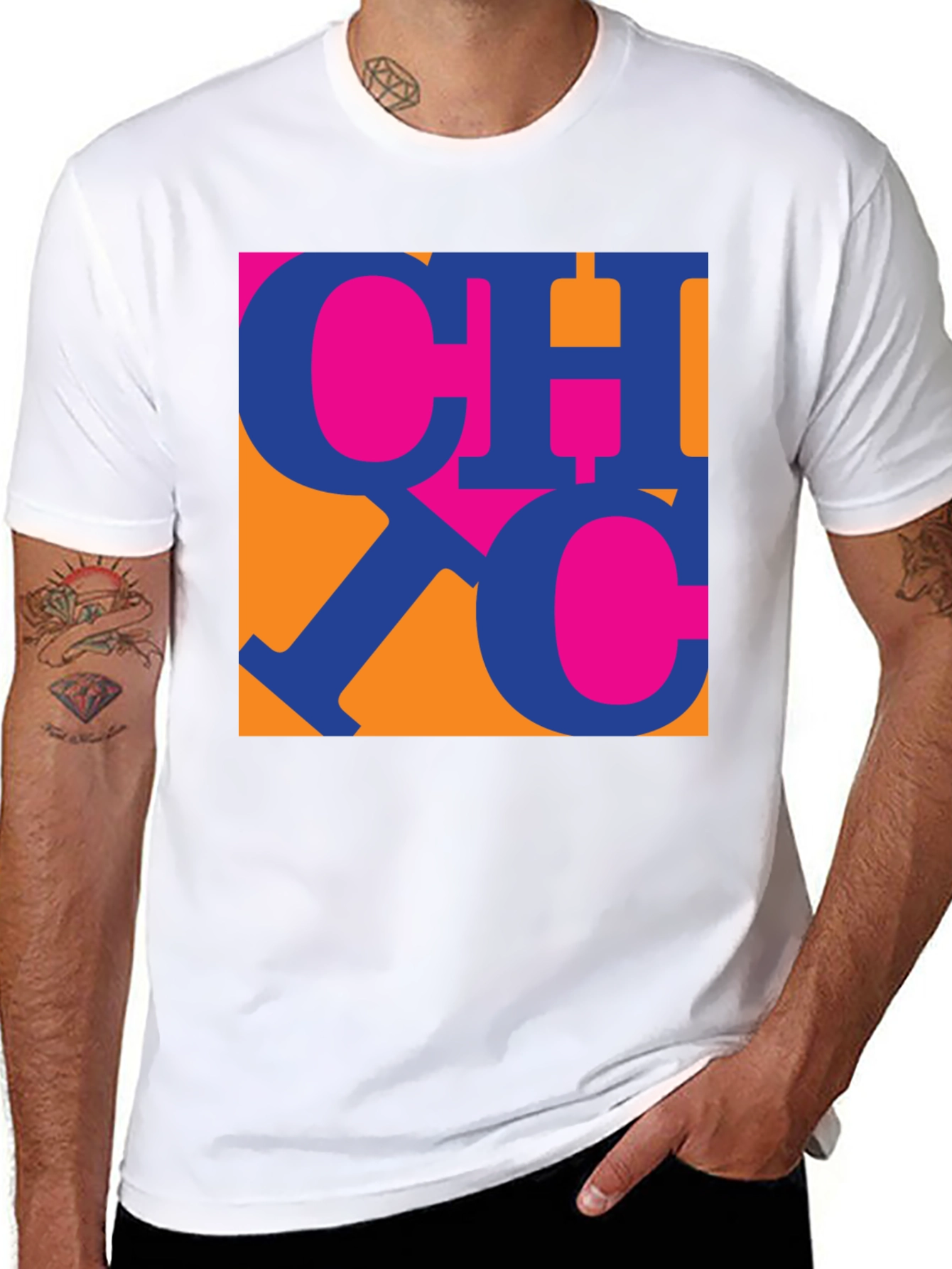 Modern Graphic Print Tee