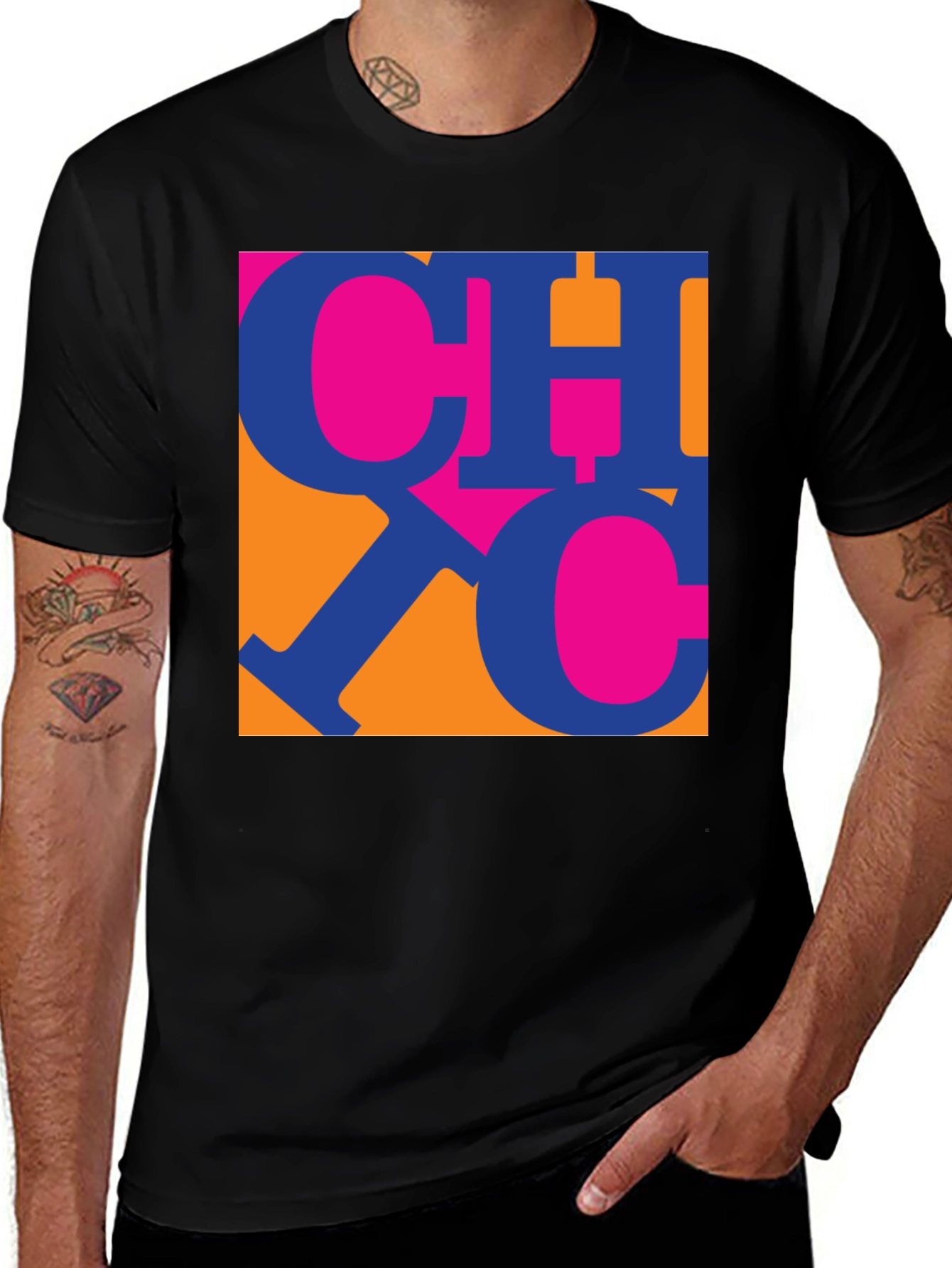 Modern Graphic Print Tee