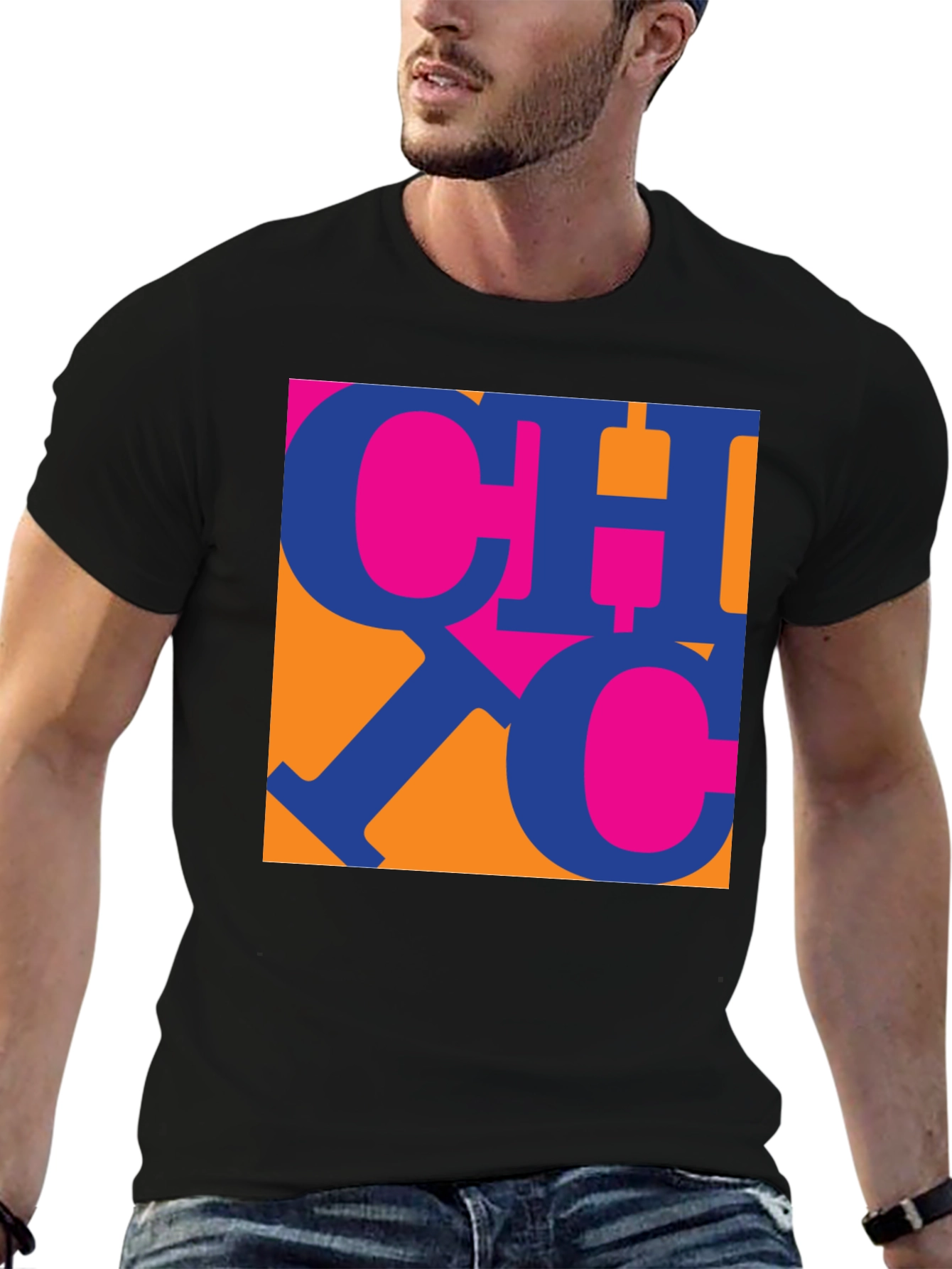 Modern Graphic Print Tee