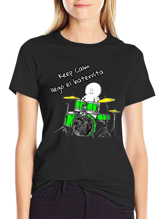 Keep Calm Drummer T-Shirt - Funny Musician Tee