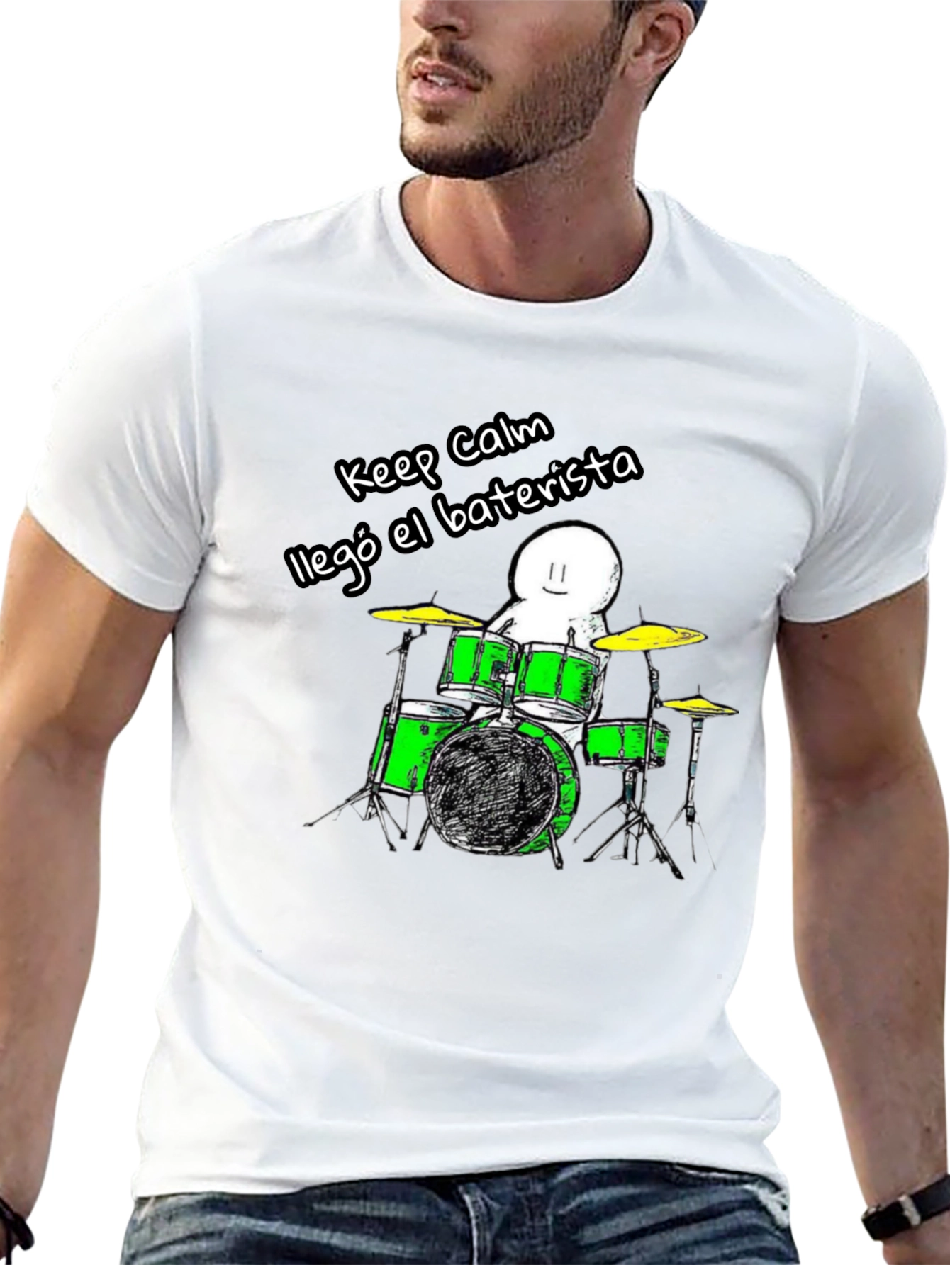 Keep Calm Drummer T-Shirt - Funny Musician Tee