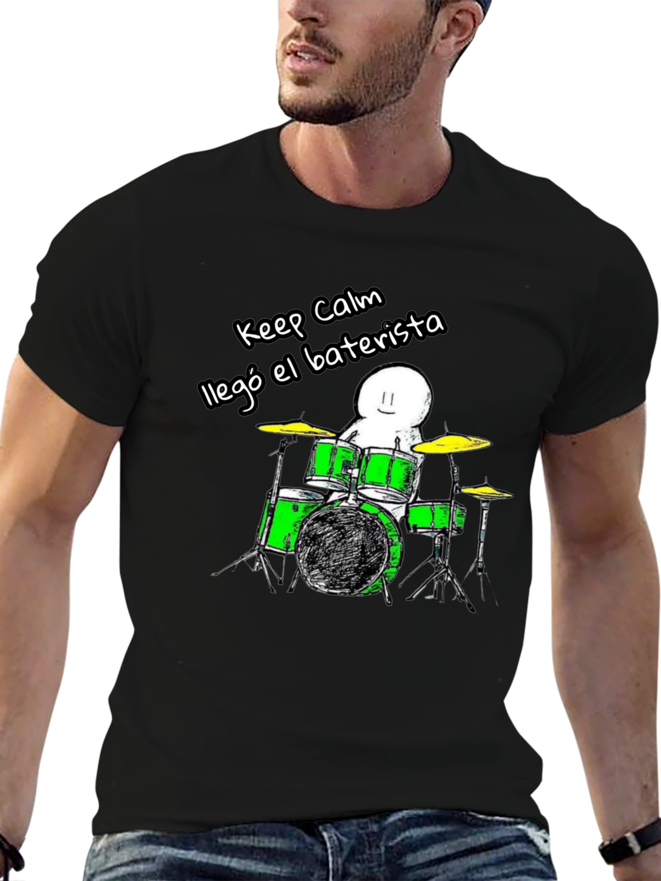 Keep Calm Drummer T-Shirt - Funny Musician Tee