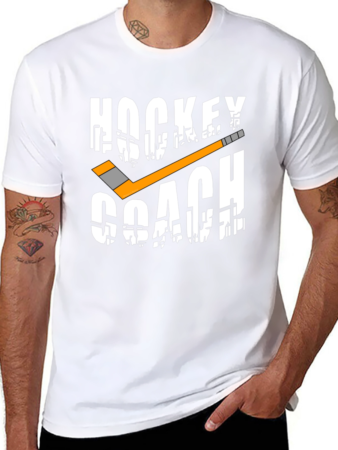 Hockey Coach Graphic T-Shirt