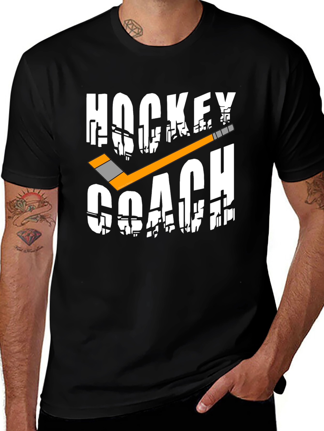 Hockey Coach Graphic T-Shirt