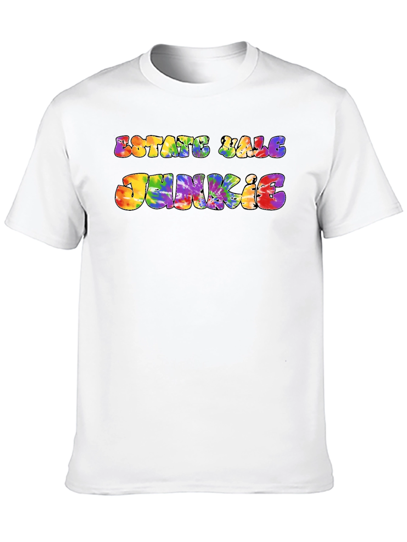 Estate Sale Junkie Tie-Dye Graphic T-Shirt
