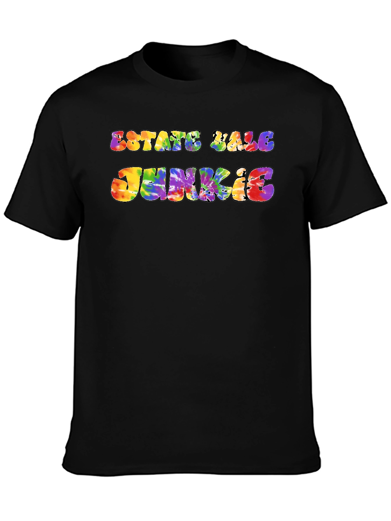 Estate Sale Junkie Tie-Dye Graphic T-Shirt