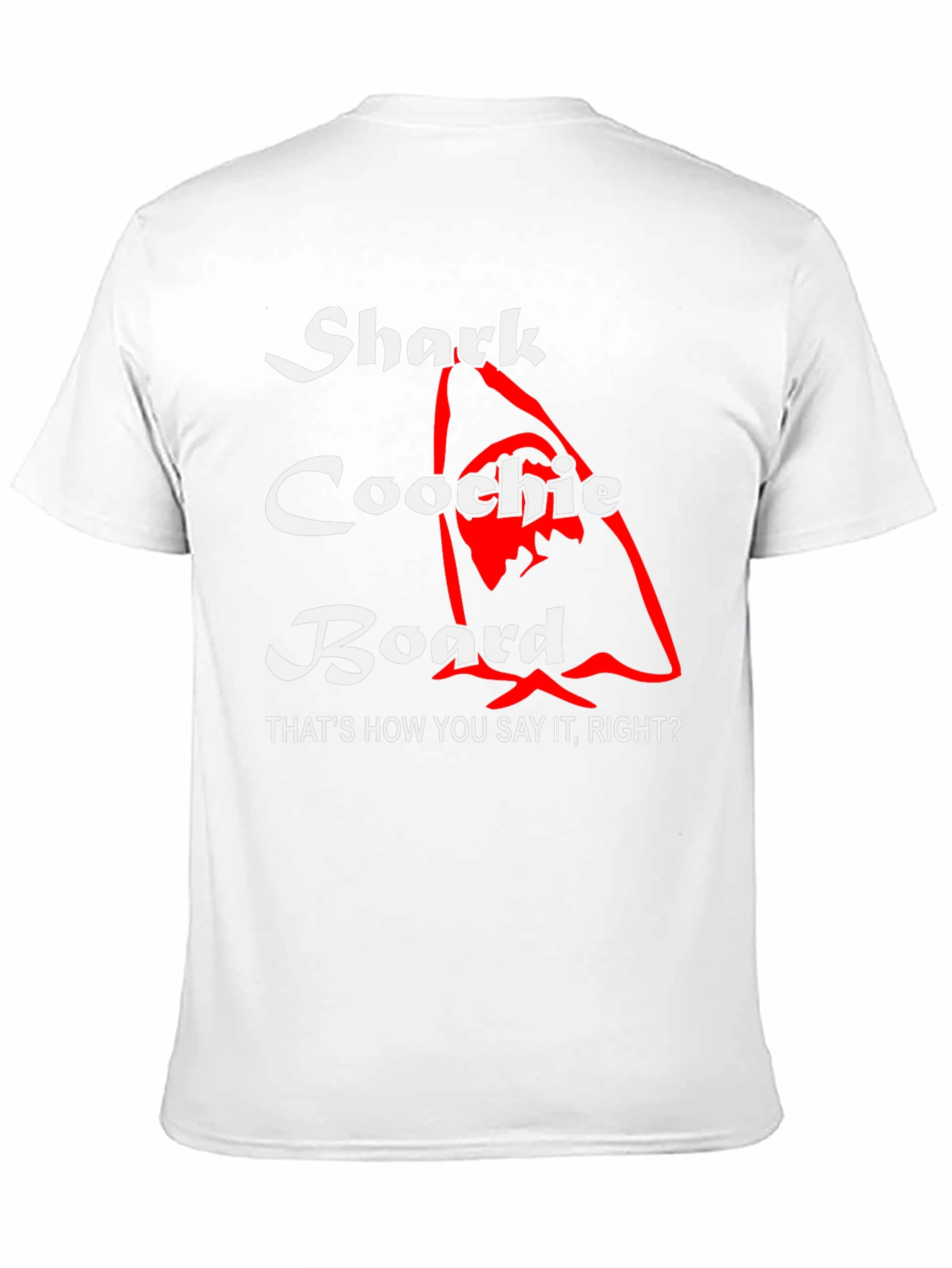 Shark Coochie Board T-Shirt - Humorous Design