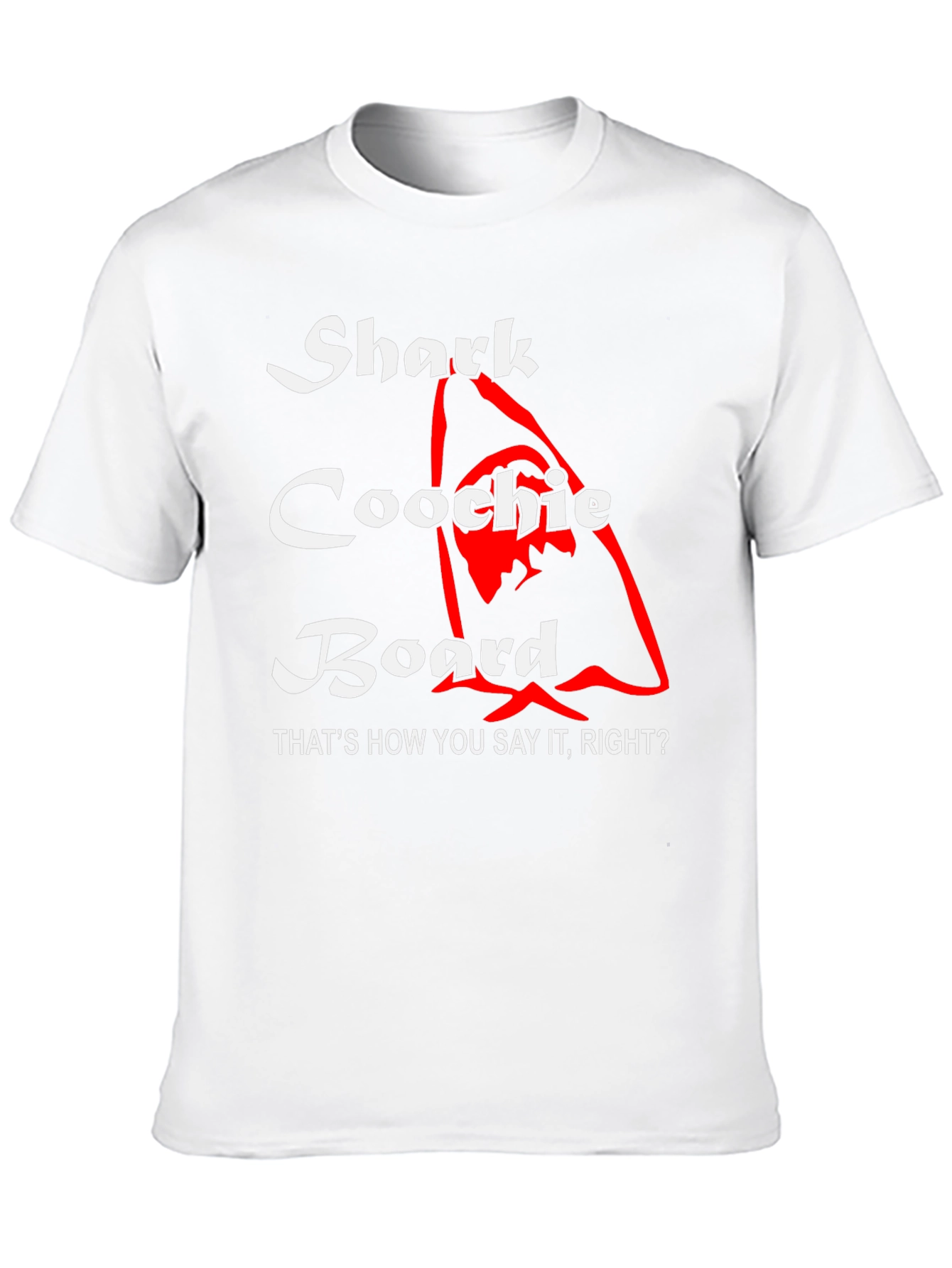 Shark Coochie Board T-Shirt - Humorous Design