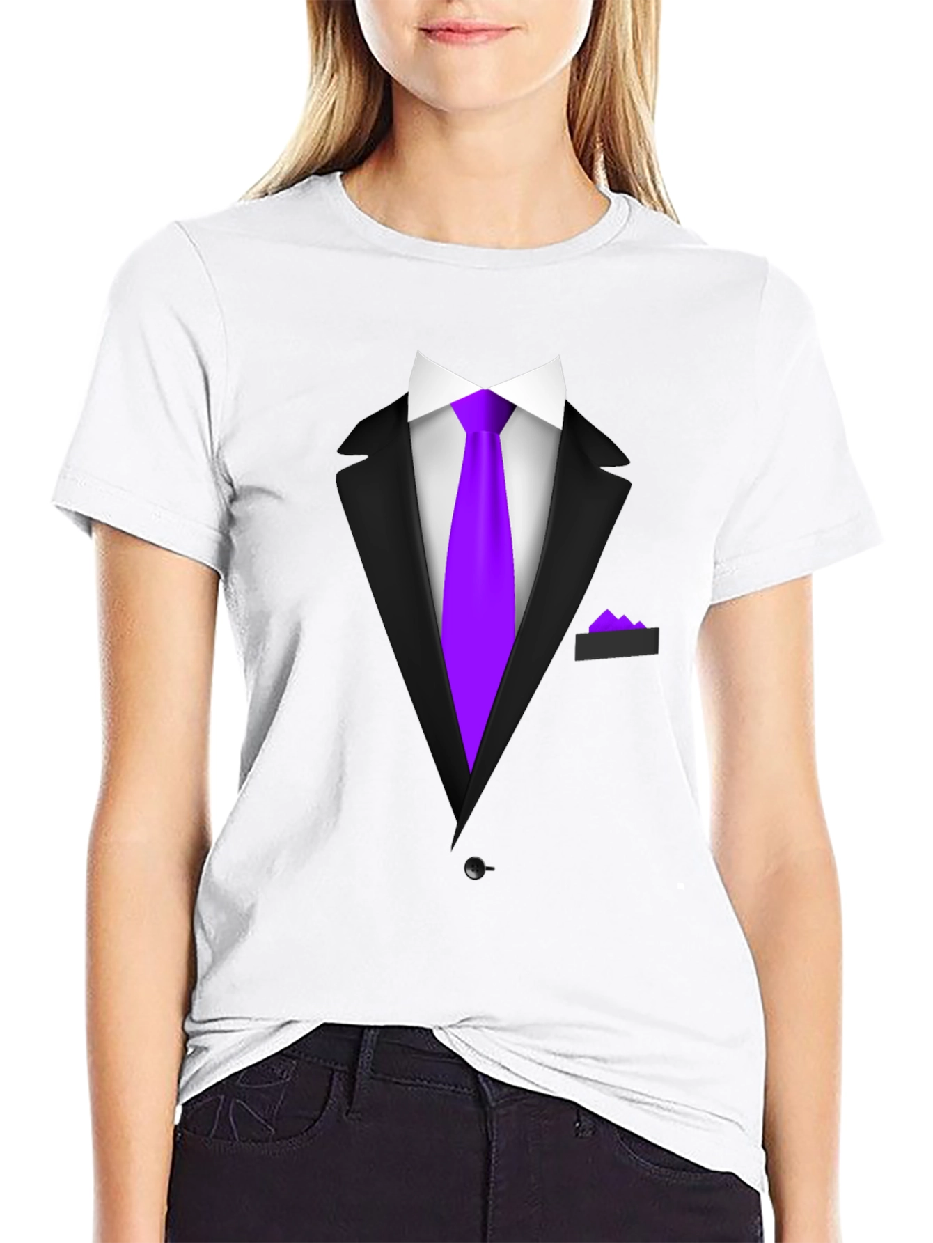 Suit & Tie Graphic Tee - Novelty Fashion