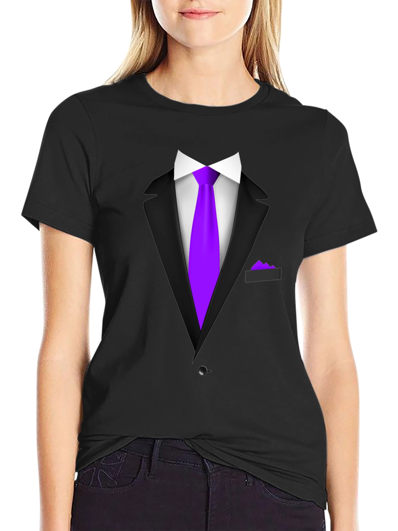 Suit & Tie Graphic Tee - Novelty Fashion