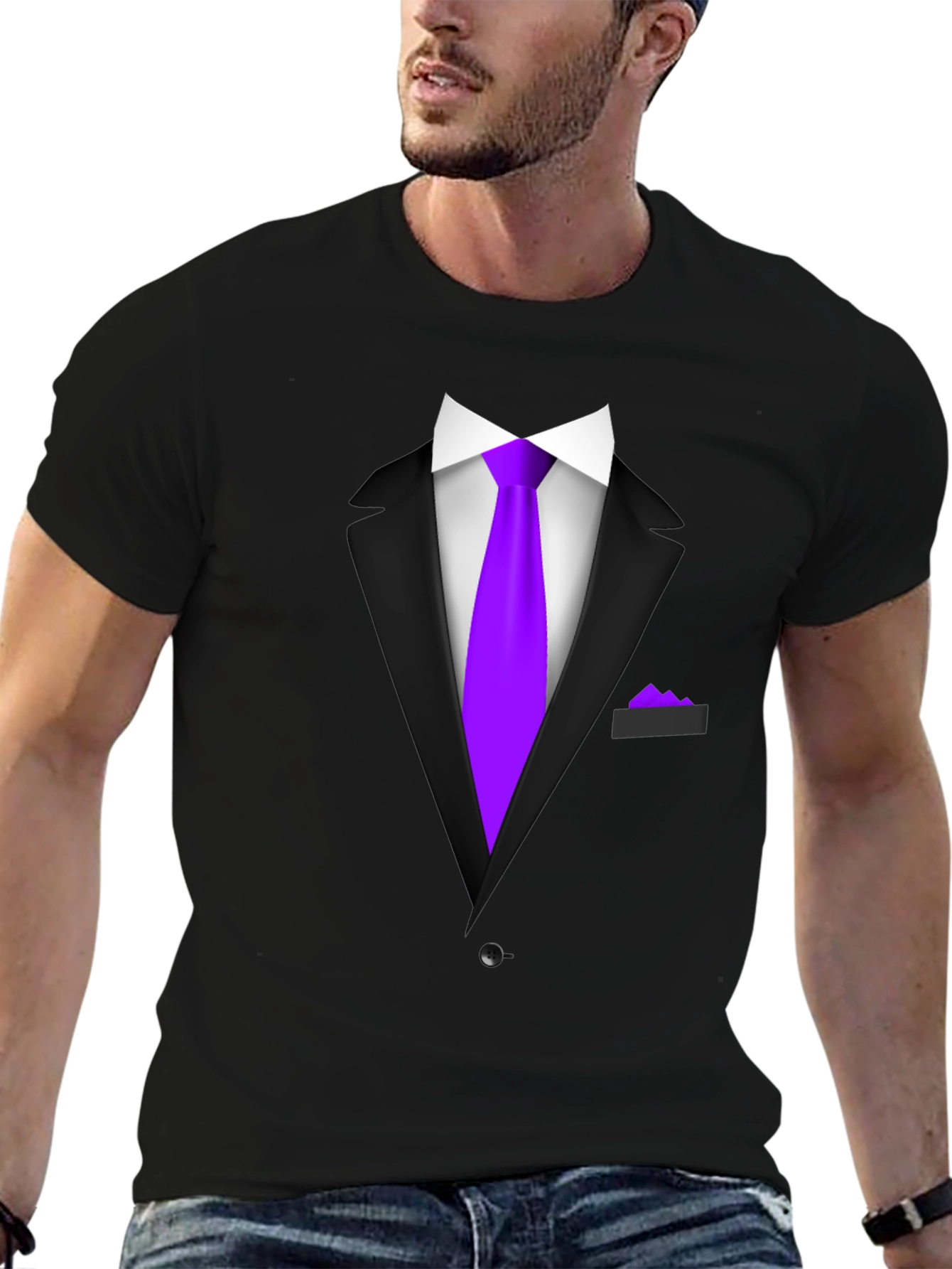 Suit & Tie Graphic Tee - Novelty Fashion
