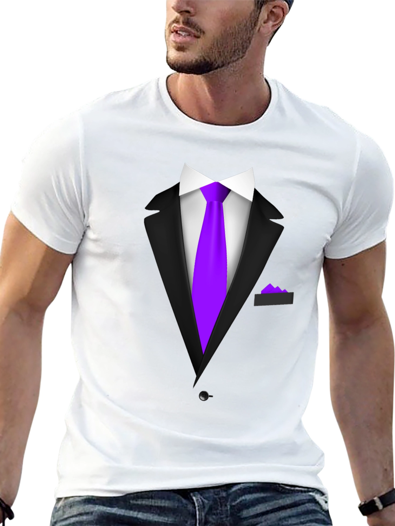 Suit & Tie Graphic Tee - Novelty Fashion