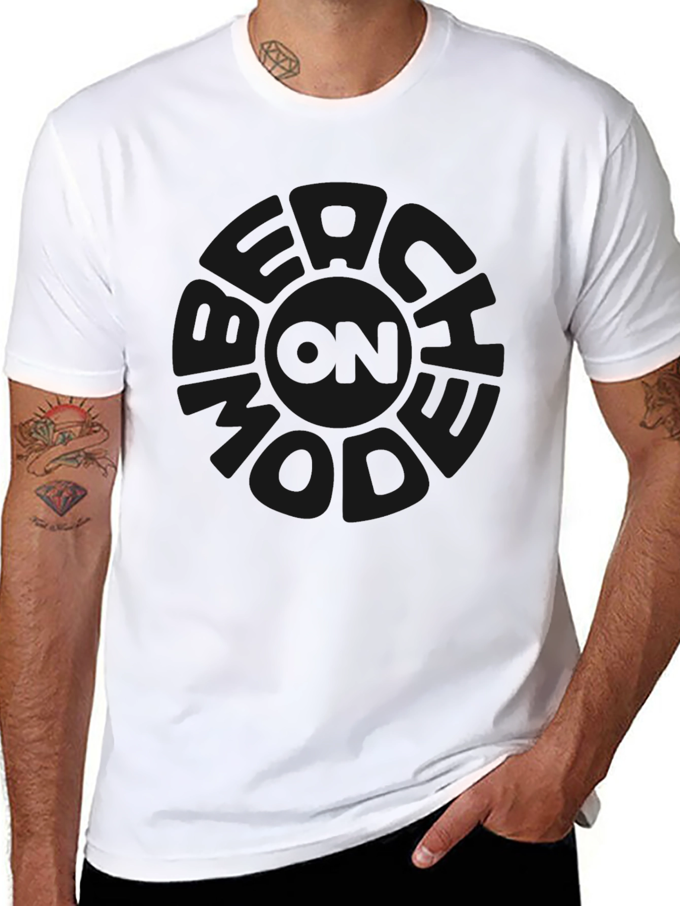 Black Crew Neck Tee