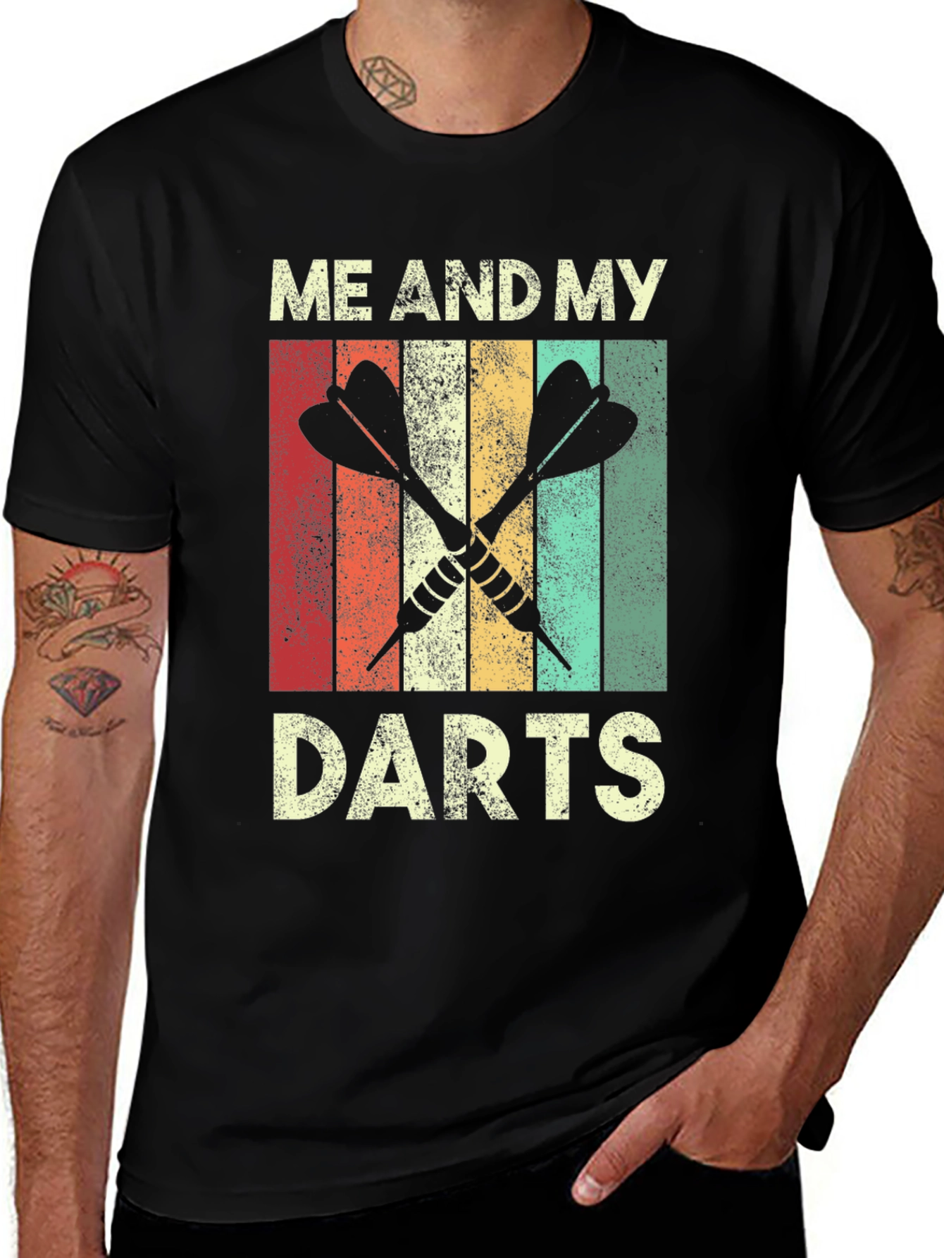 Retro Me And My Darts Graphic Tee