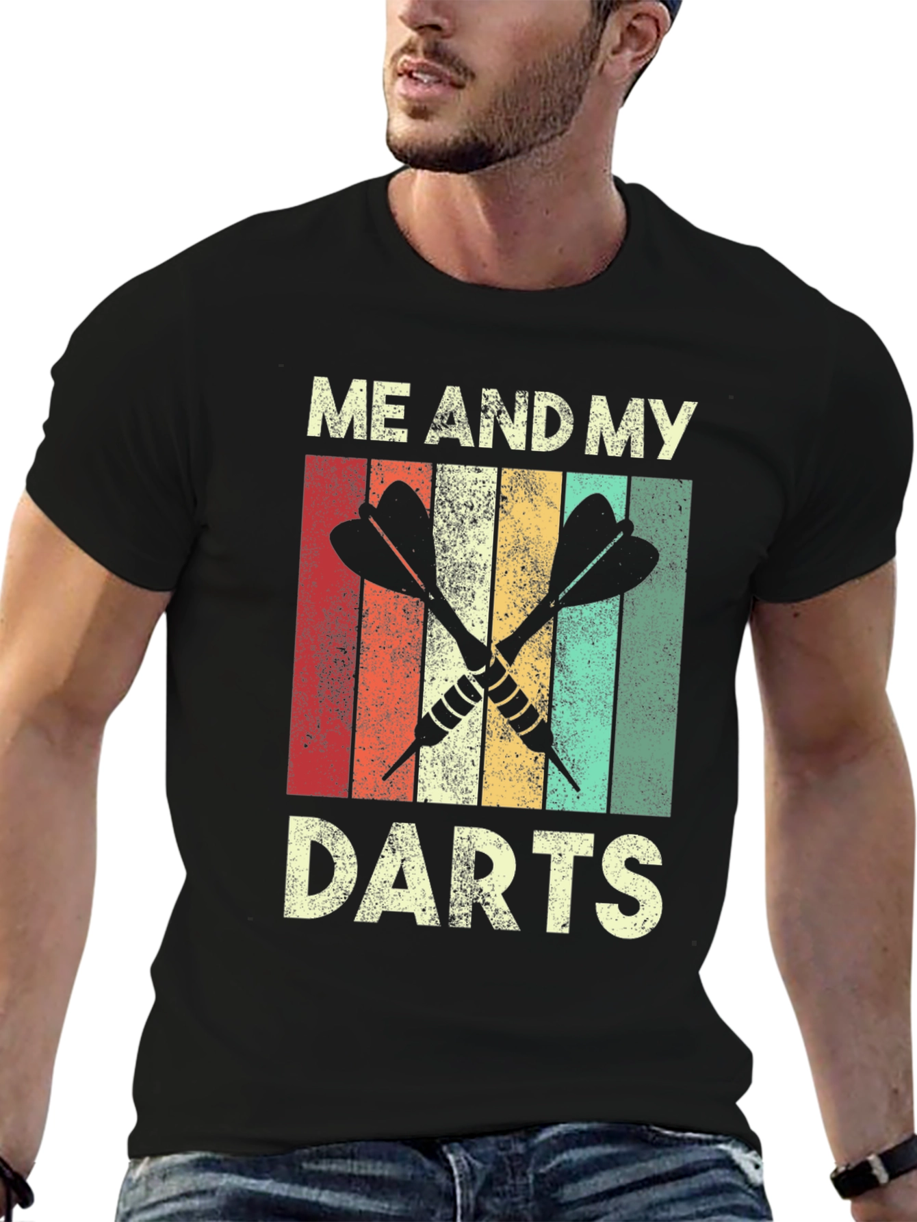 Retro Me And My Darts Graphic Tee
