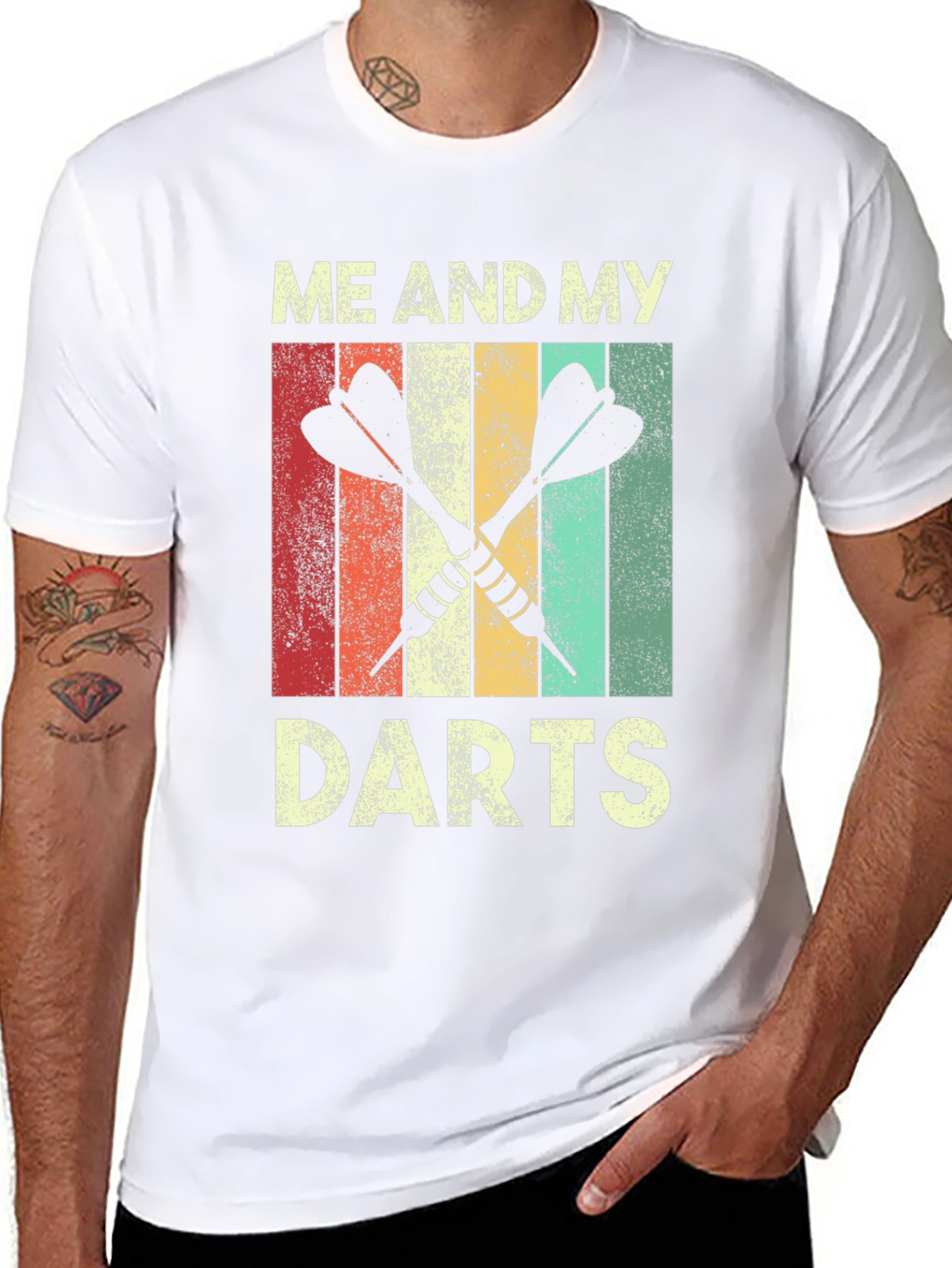 Retro Me And My Darts Graphic Tee