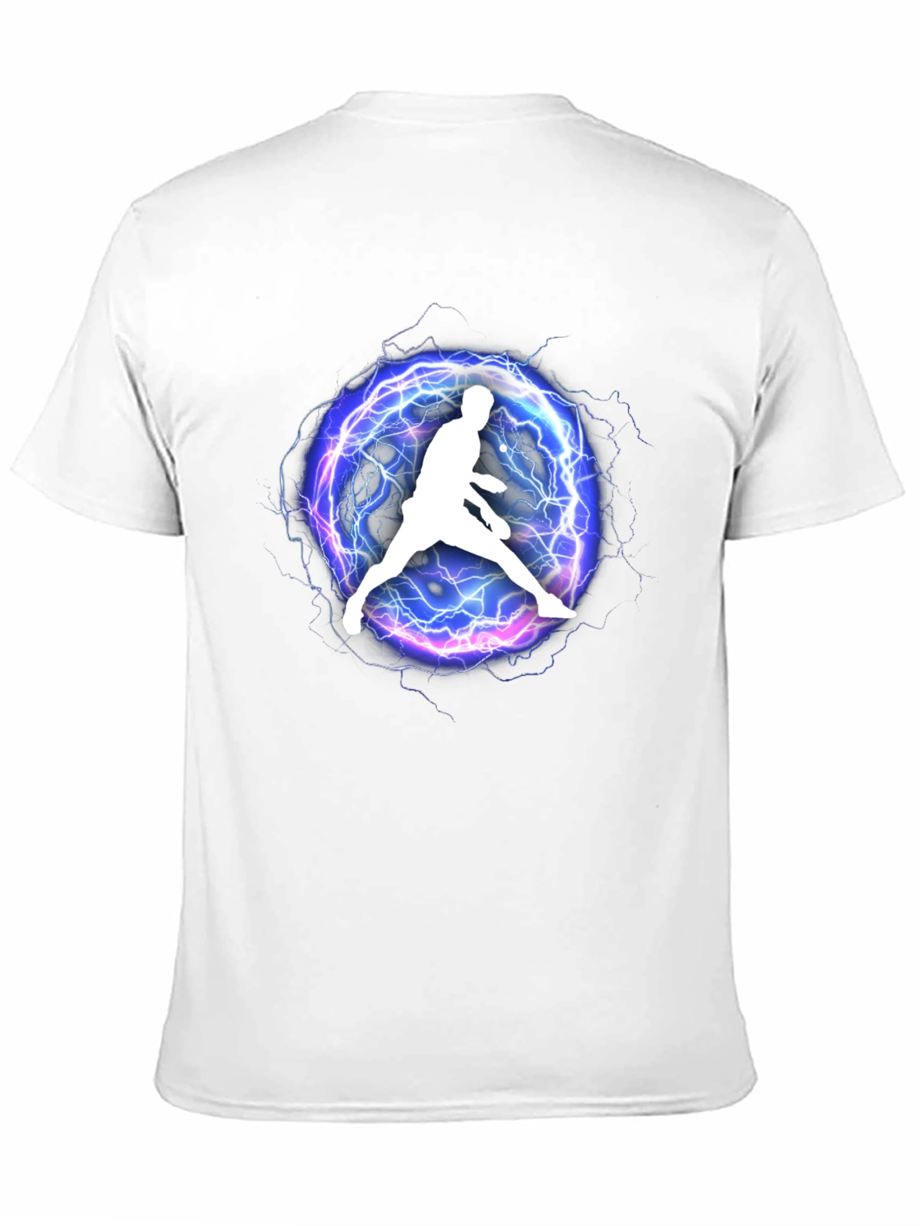 Electric Athlete Graphic Tee - Black Cotton Blend