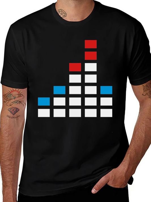 Pixel Graphic T-Shirt - Soundwave Design