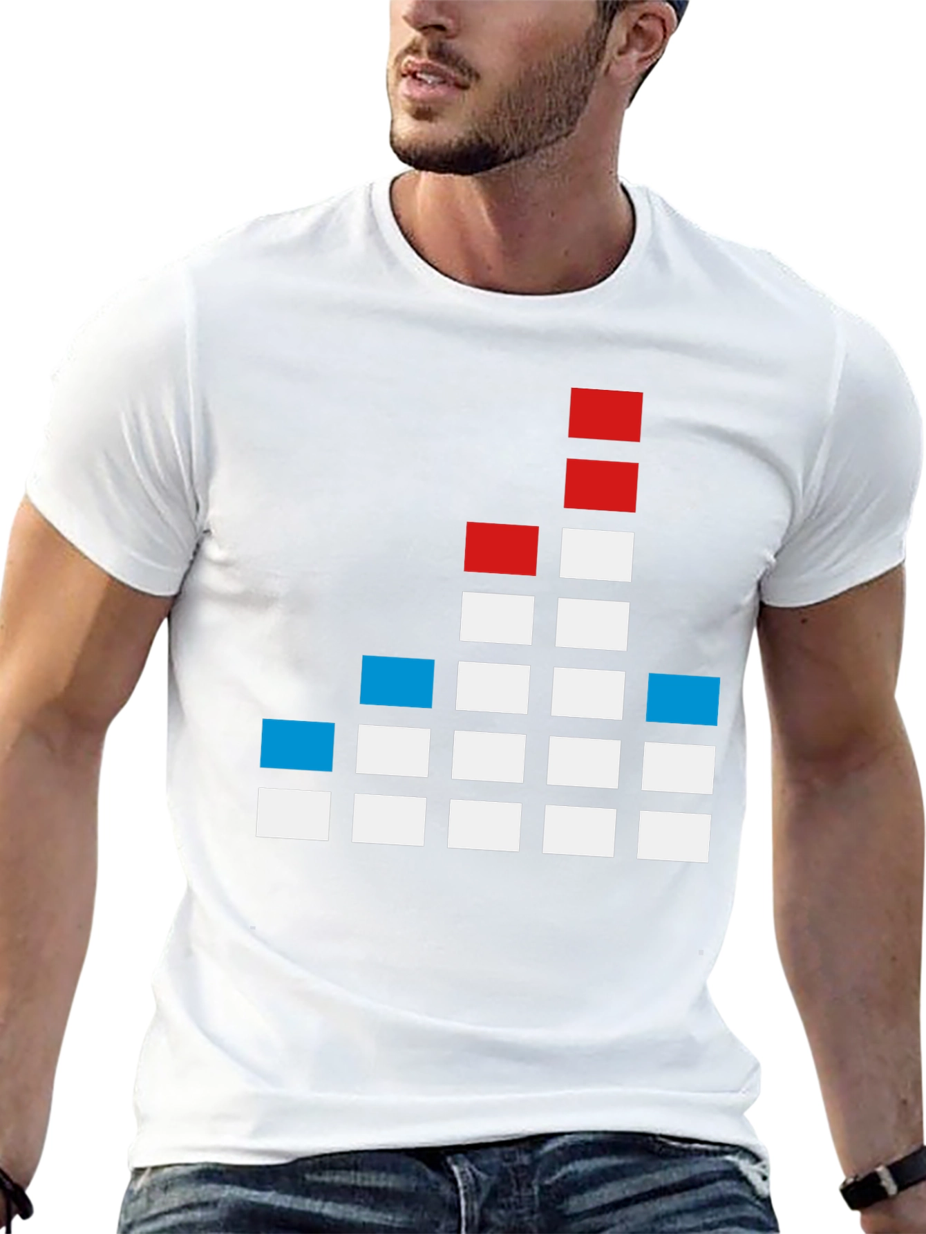 Pixel Graphic T-Shirt - Soundwave Design