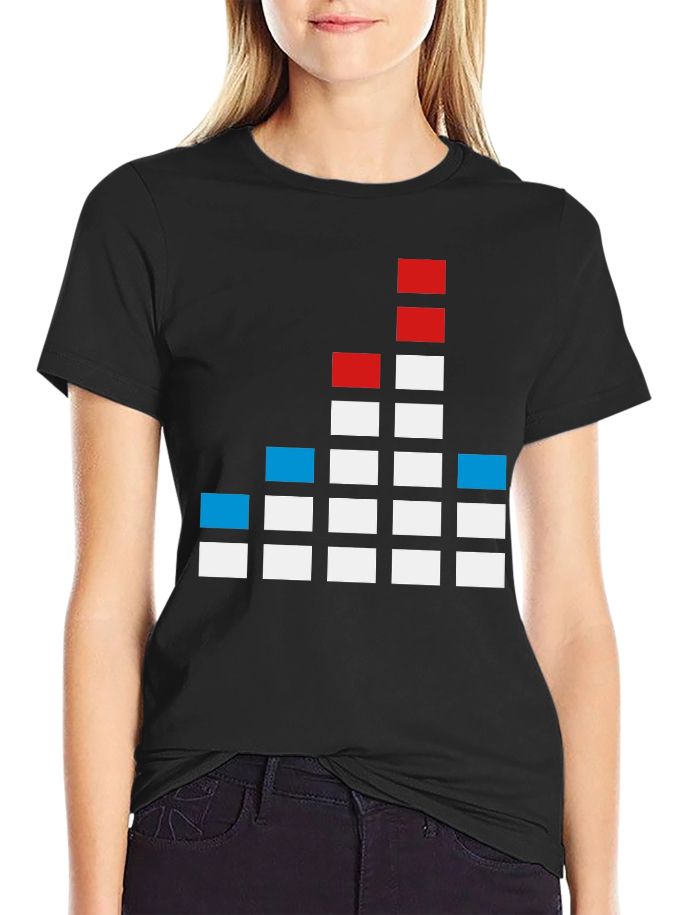 Pixel Graphic T-Shirt - Soundwave Design