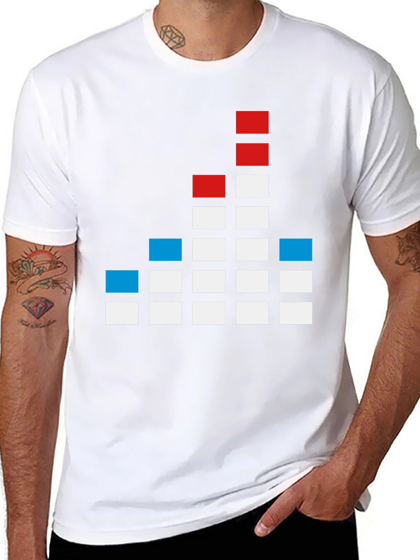 Pixel Graphic T-Shirt - Soundwave Design