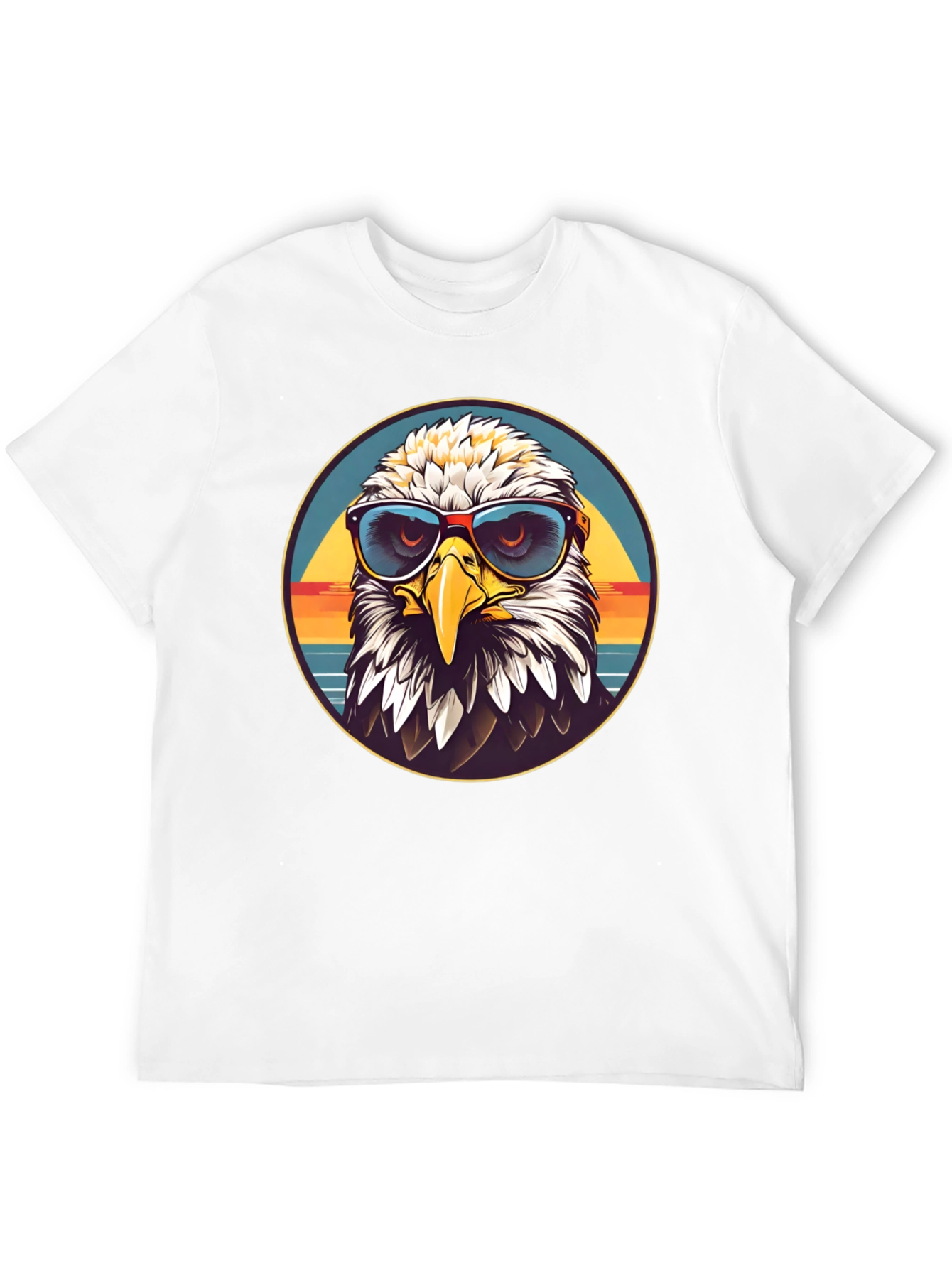 Eagle Graphic T-Shirt with Sunglasses