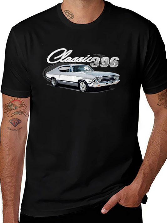 Classic 396 Car Graphic Black T-Shirt