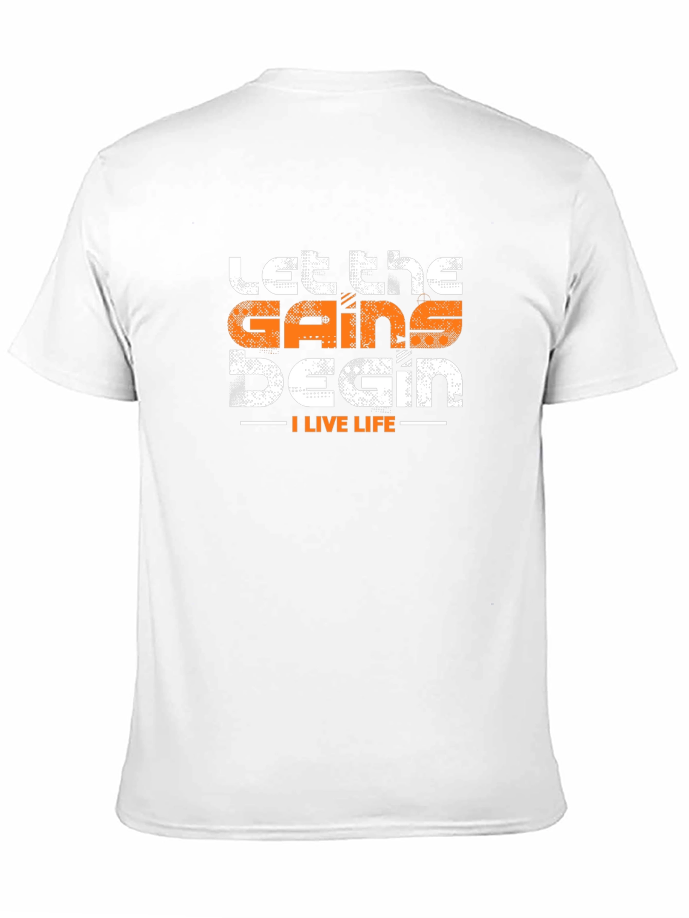 Let the Gains Begin T-Shirt - Black Gym Tee