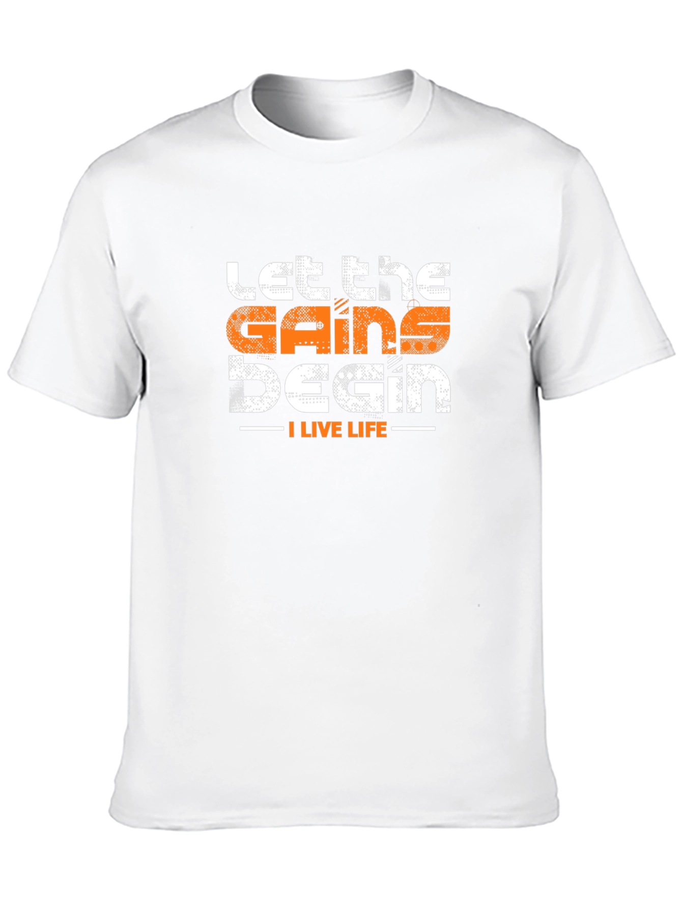 Let the Gains Begin T-Shirt - Black Gym Tee