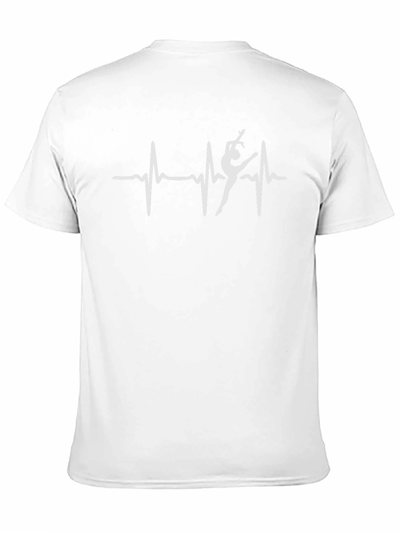 Gymnastics Heartbeat T-Shirt - Black Cotton Tee