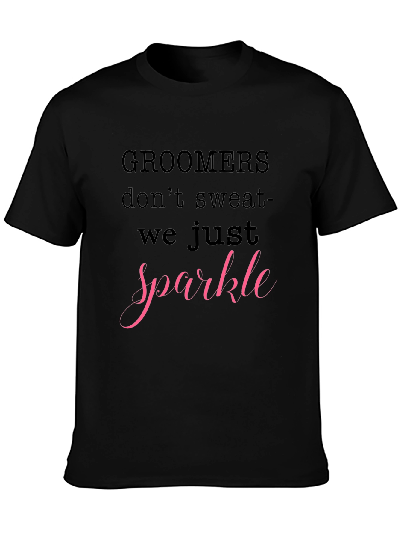 Groomers Sparkle Black T-Shirt