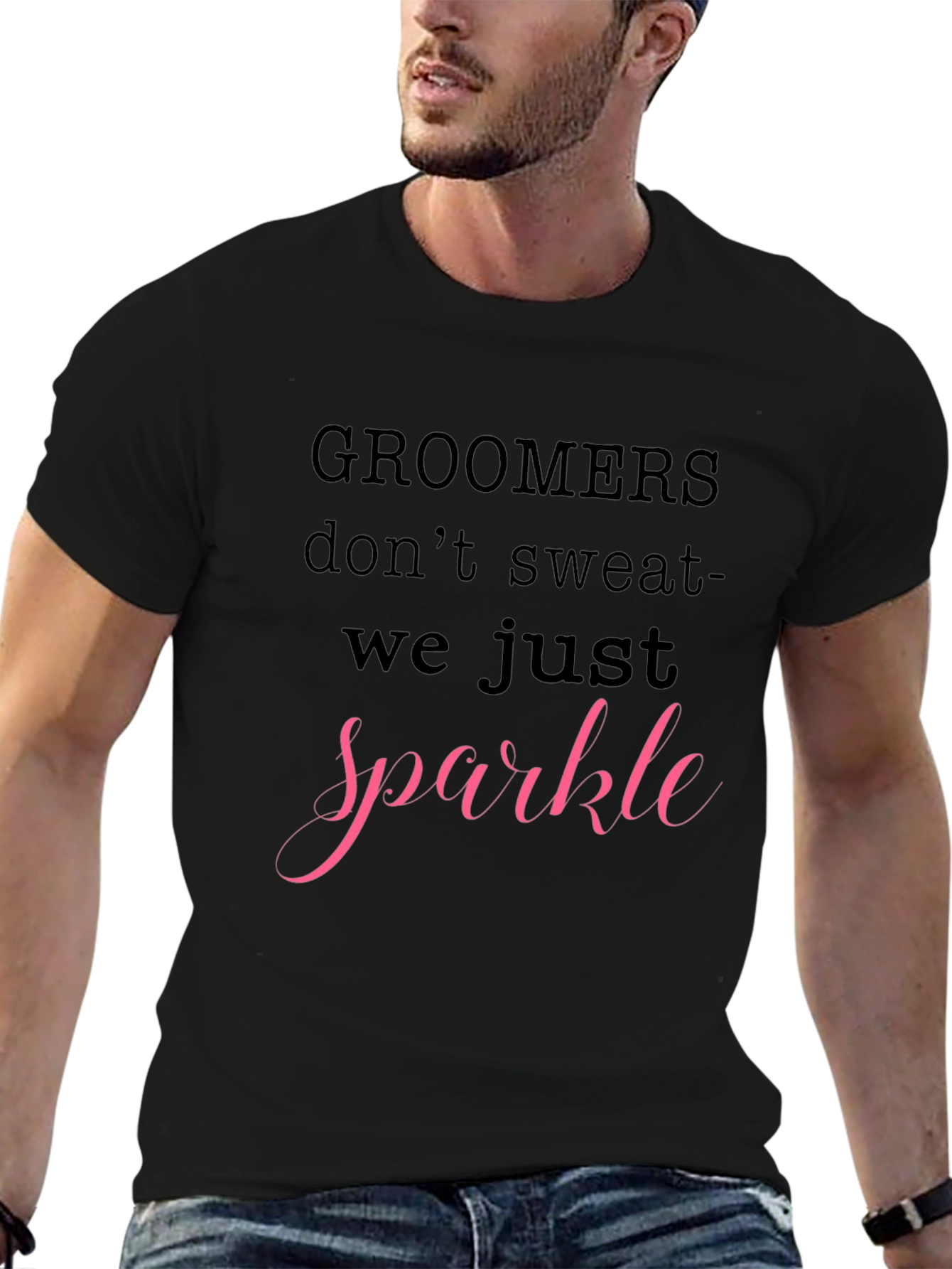 Groomers Sparkle Black T-Shirt