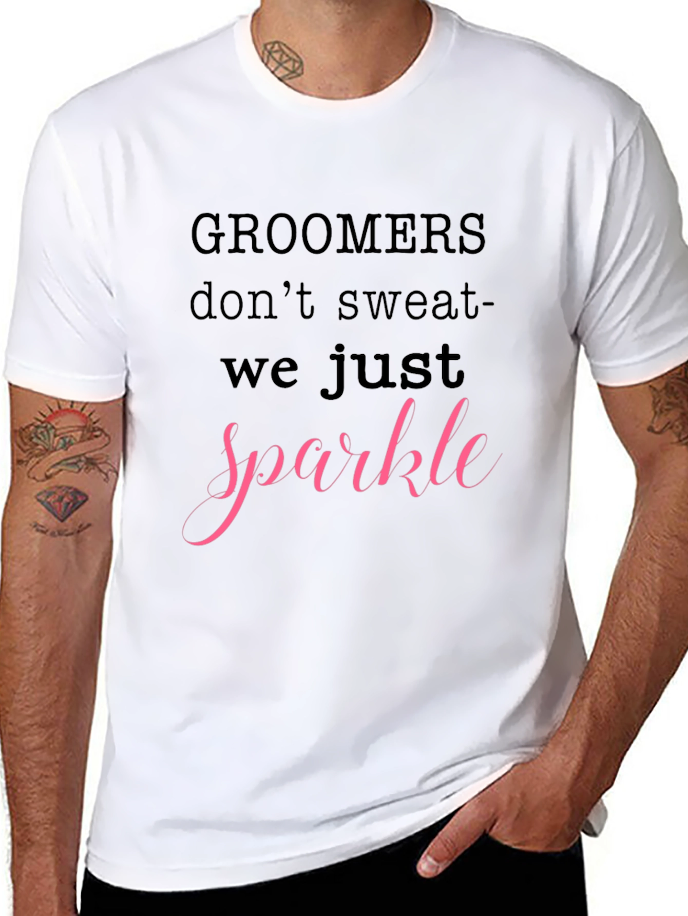 Groomers Sparkle Black T-Shirt