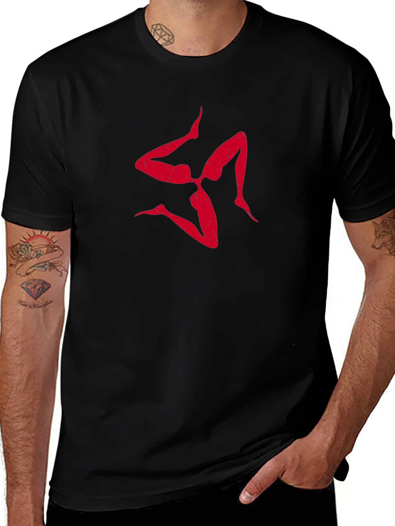 Manx Triskelion Isle of Man Graphic T-Shirt