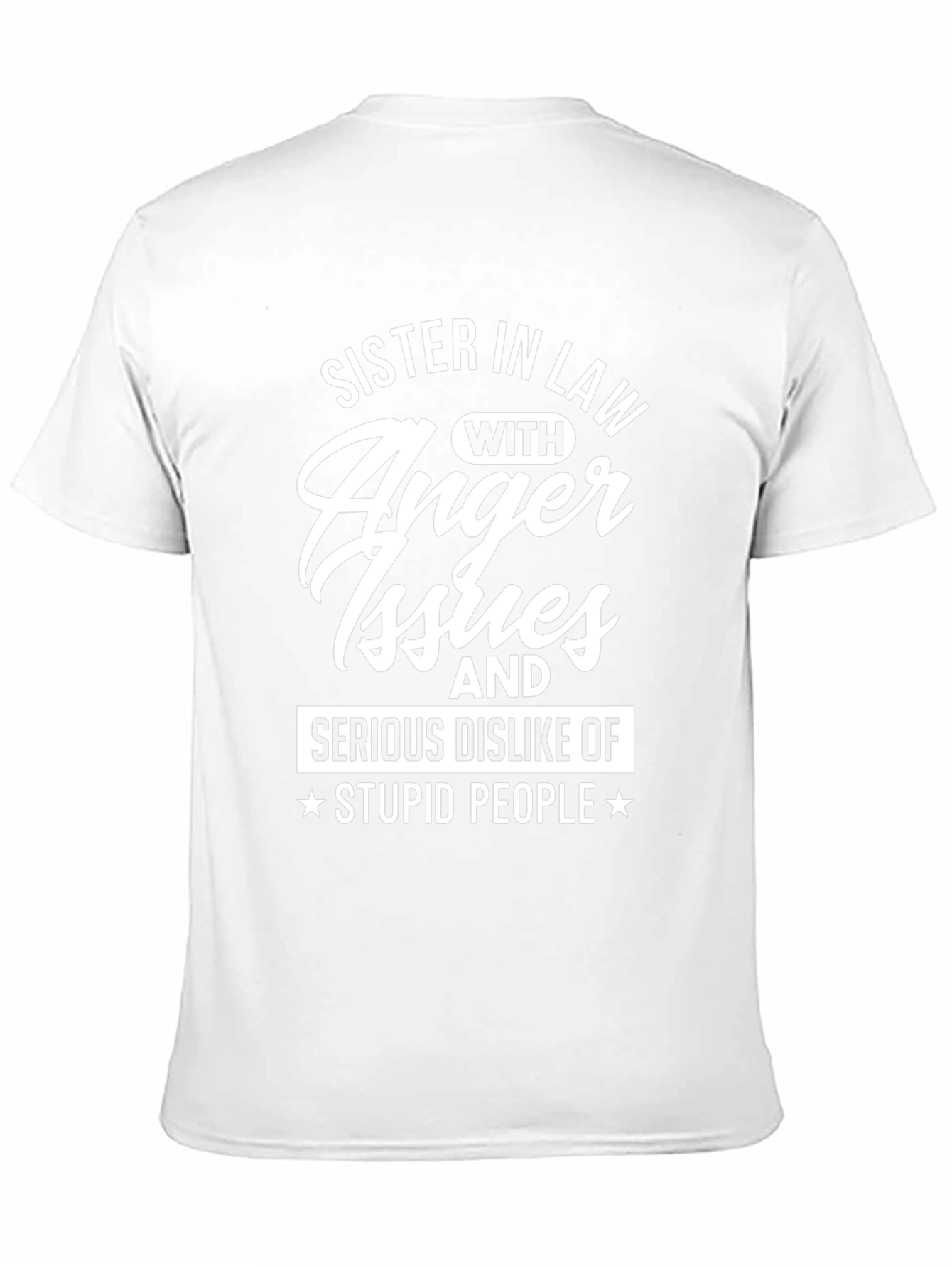 Sister-in-Law Anger Issues Black Graphic Tee