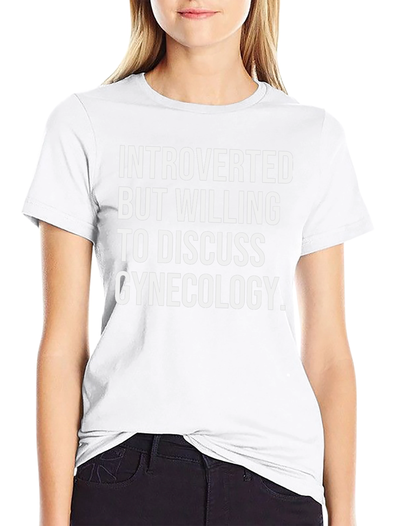 Introverted Gynecologist T-Shirt Black Humor Tee