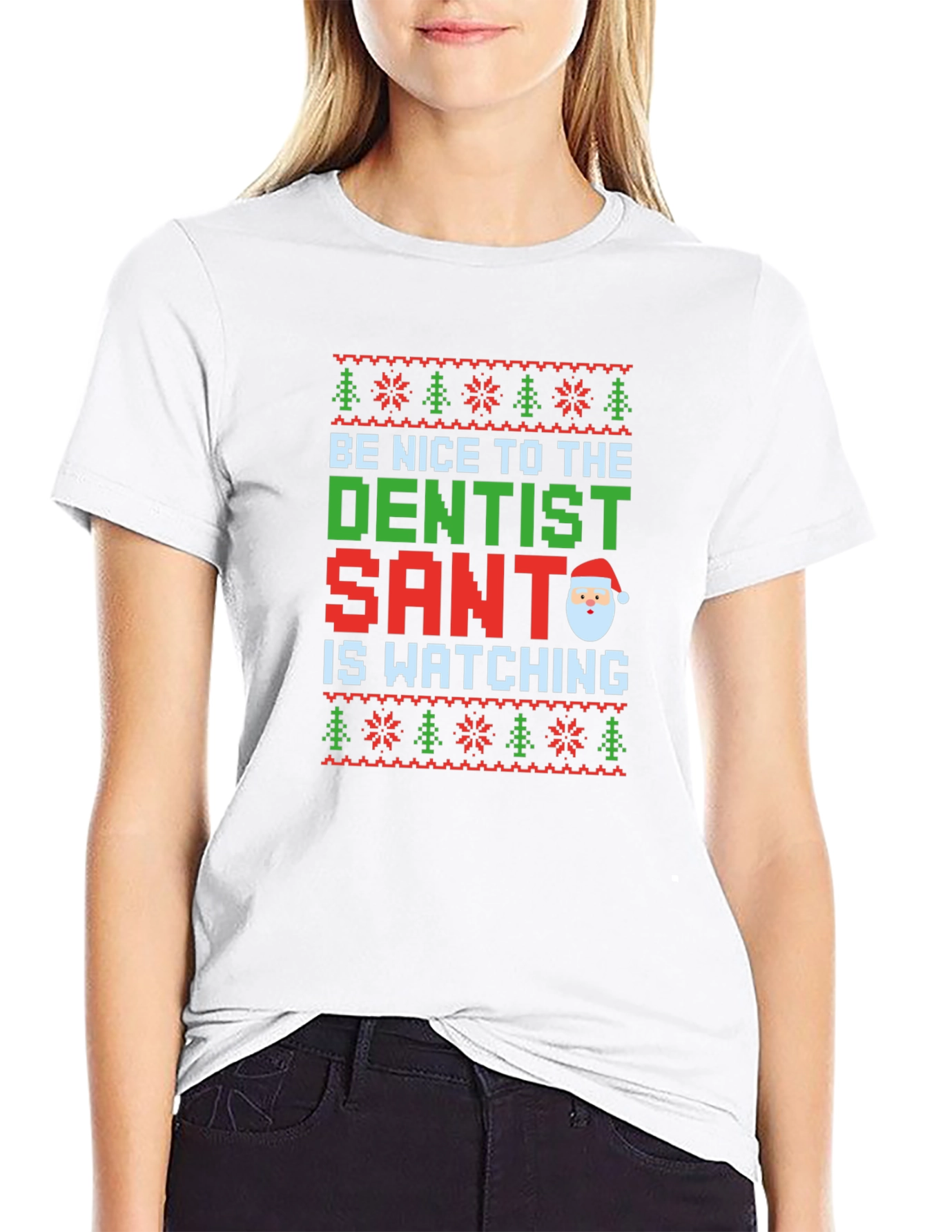 Dentist Santa Christmas Ugly Sweater T-Shirt