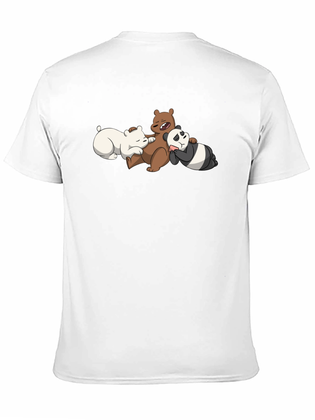 We Bare Bears Nap T-Shirt - Black